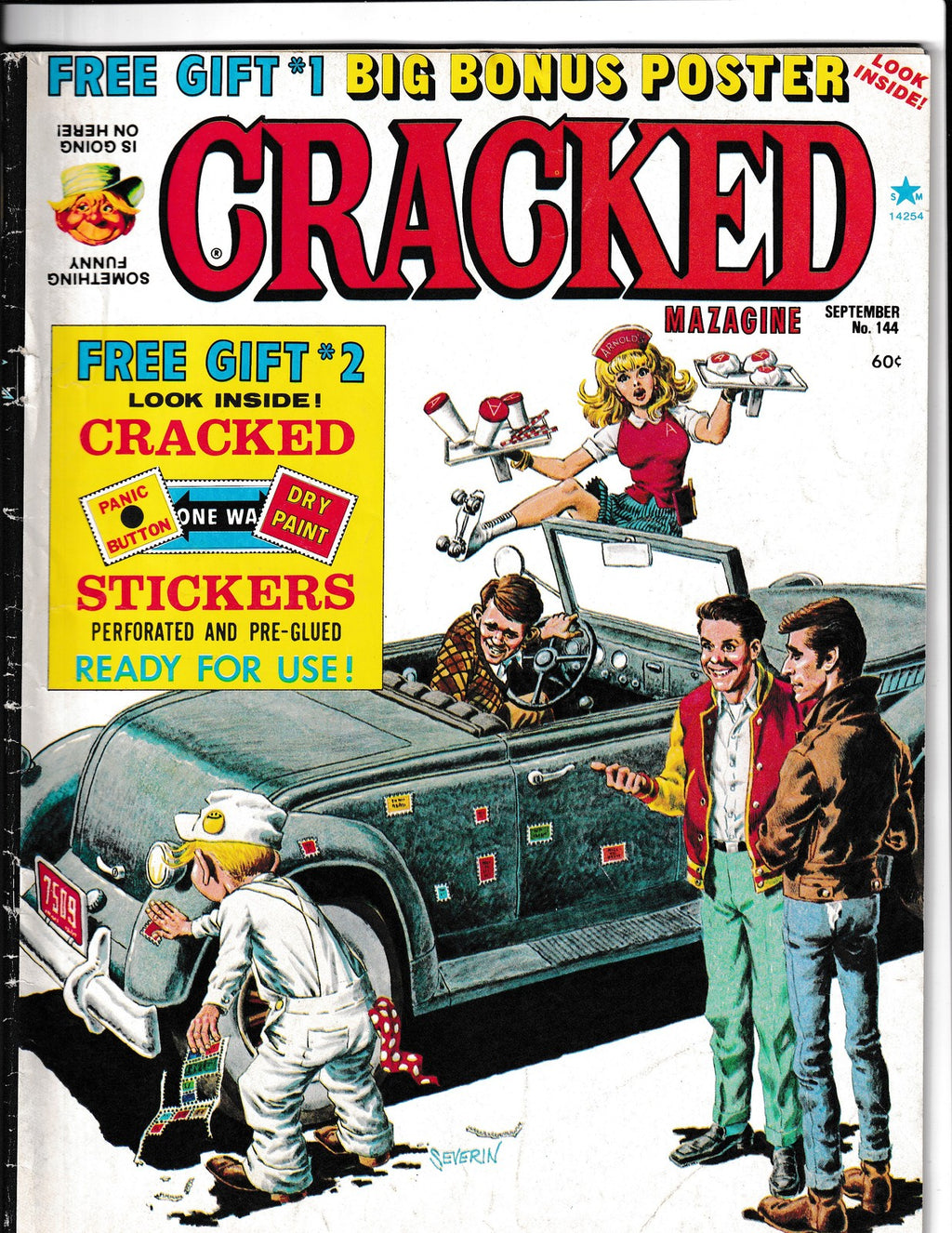 Cracked #144 (1977) Happy Days Major Magazine Comics