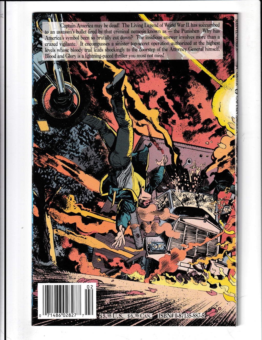 Blood and Glory #2 (1992) Punisher / Captain America Marvel Comics
