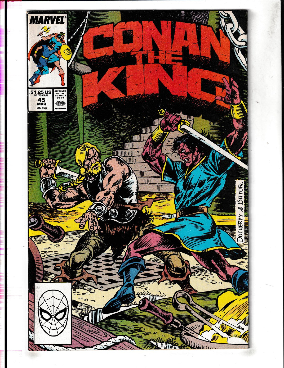 Conan the King #45 (1988) Mike Docherty Marvel Comics