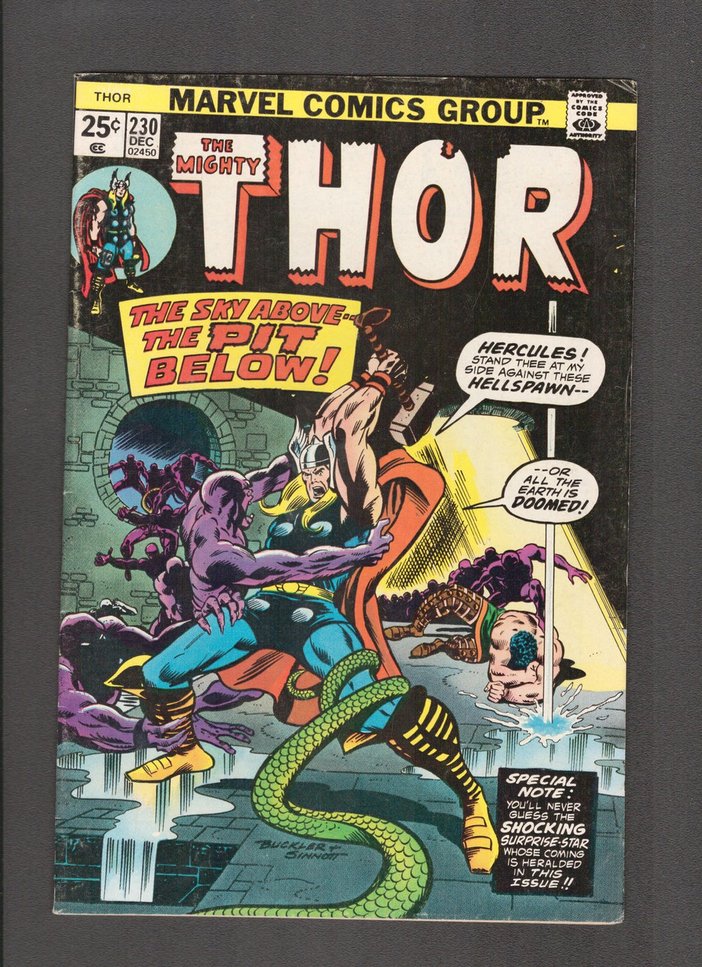 Thor #230 (1974) Rich Buckler Sr. Joe Sinnott Roy Thomas Marvel Comics