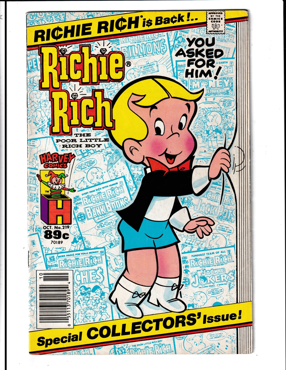 Richie Rich #219 (1982) Harvey Comics