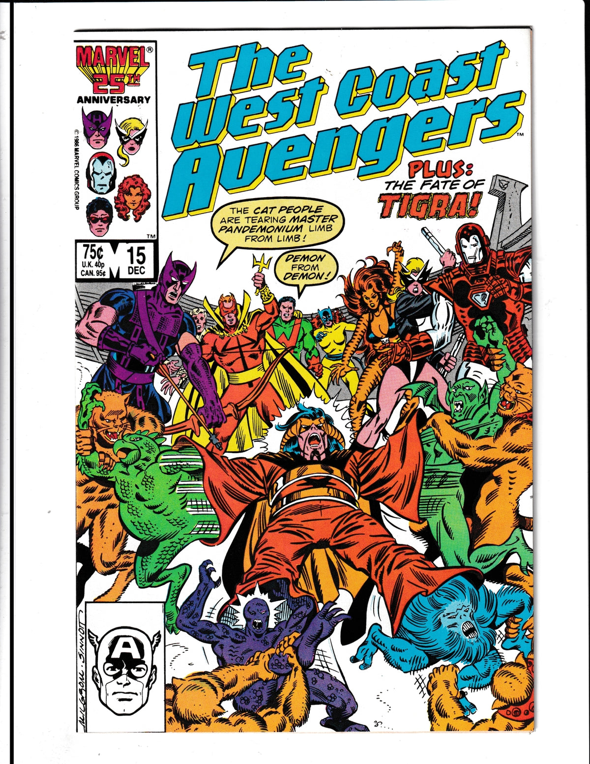 West Coast Avengers #15 (1986) Marvel Comics SKU:740