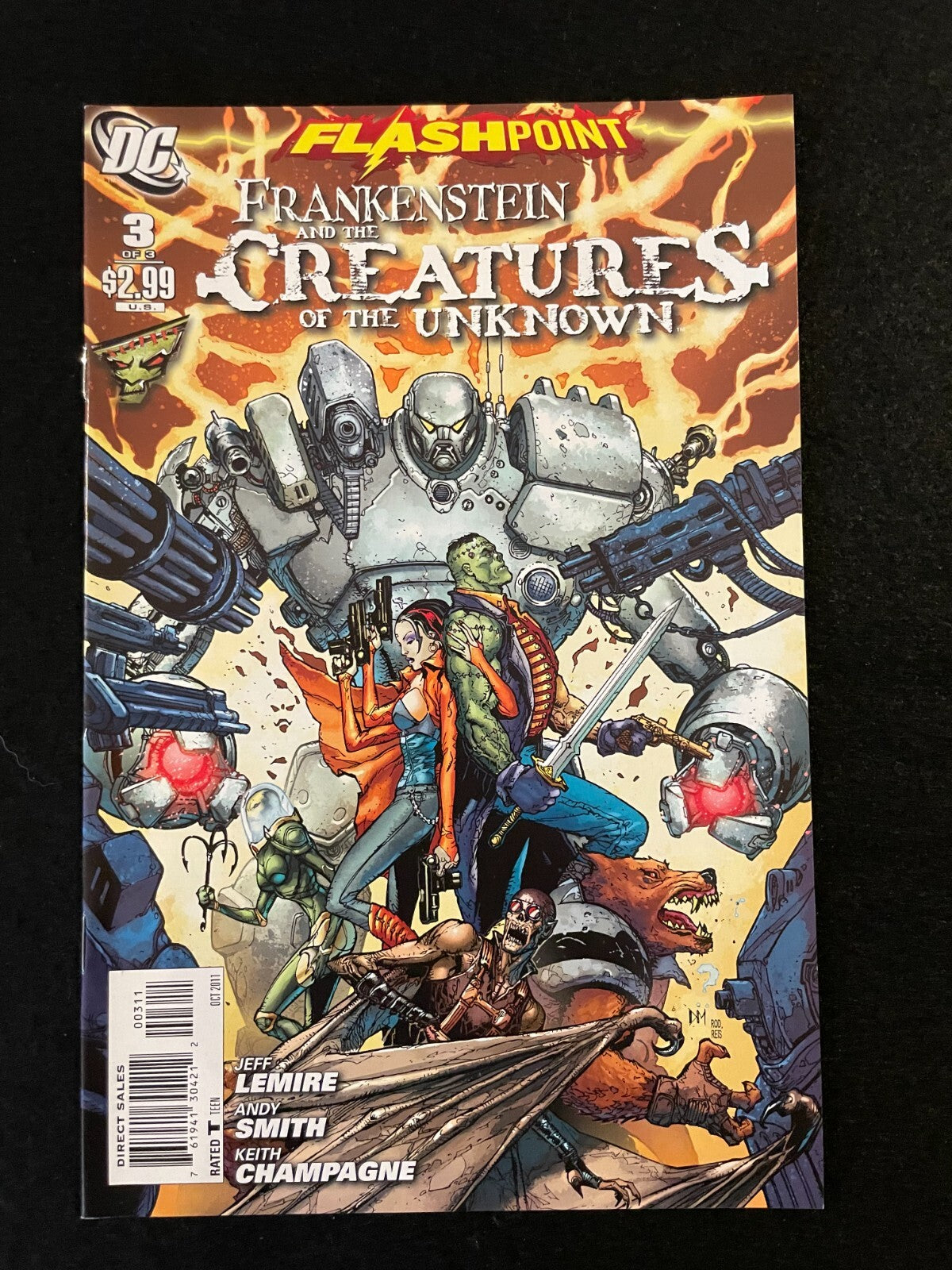 Flashpoint: Frankenstein and the Creatures of the Unknown  #1-3 (2011) DC Comics