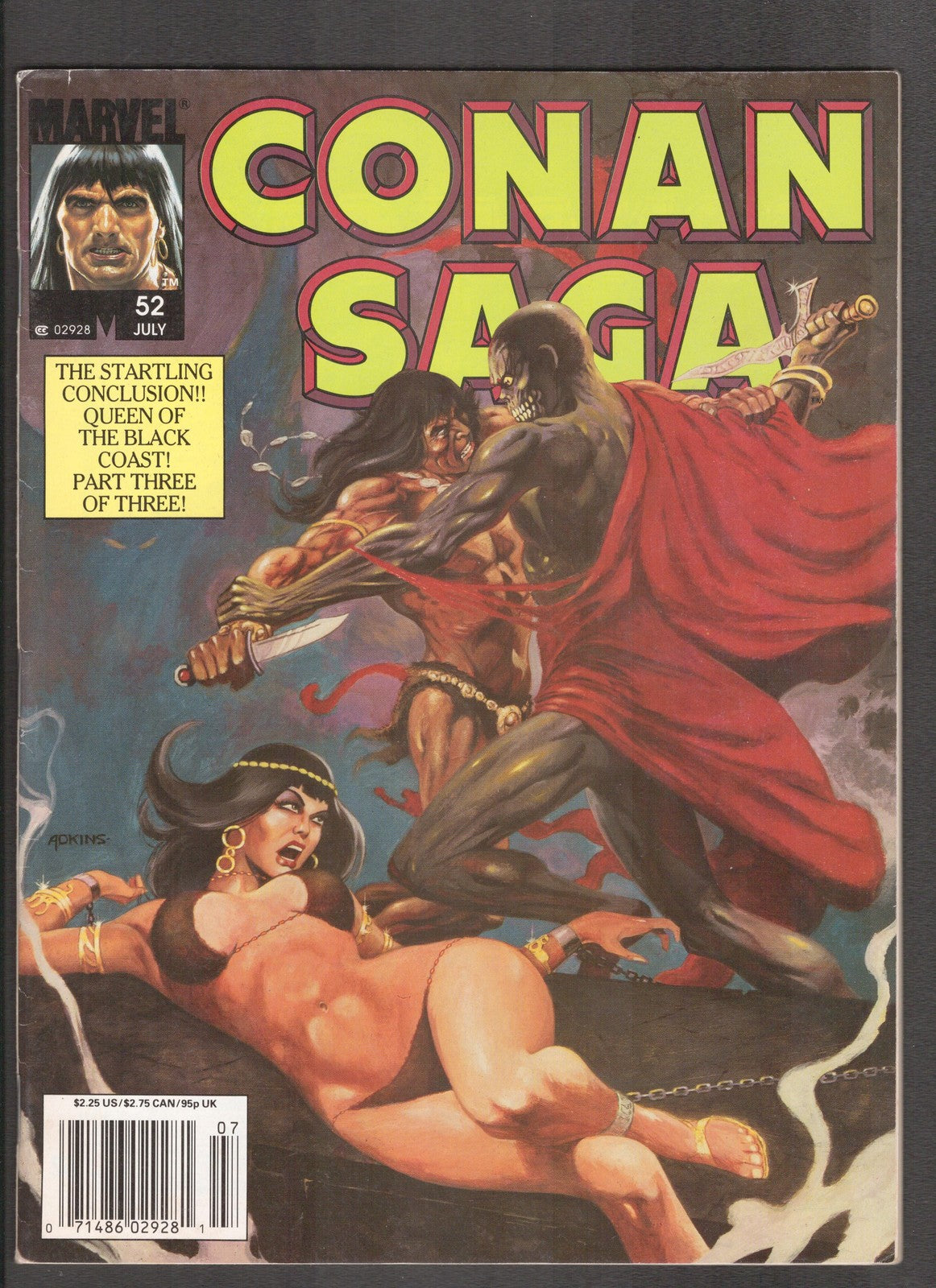 Conan Saga #52 (1991) Dan Adkins Marvel Comics