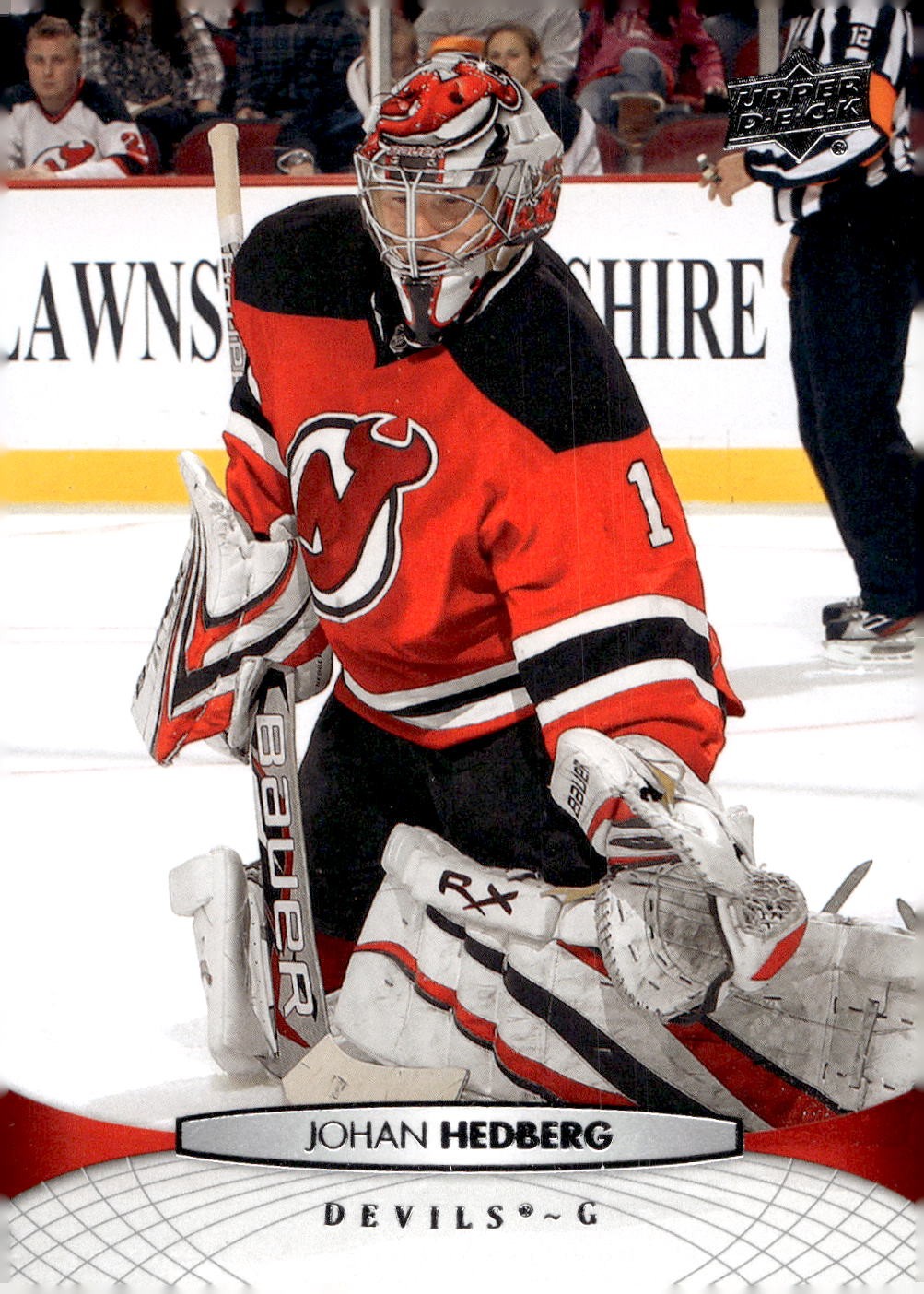 2011-12 Upper Deck #347 Johan Hedberg Hockey New Jersey Devils