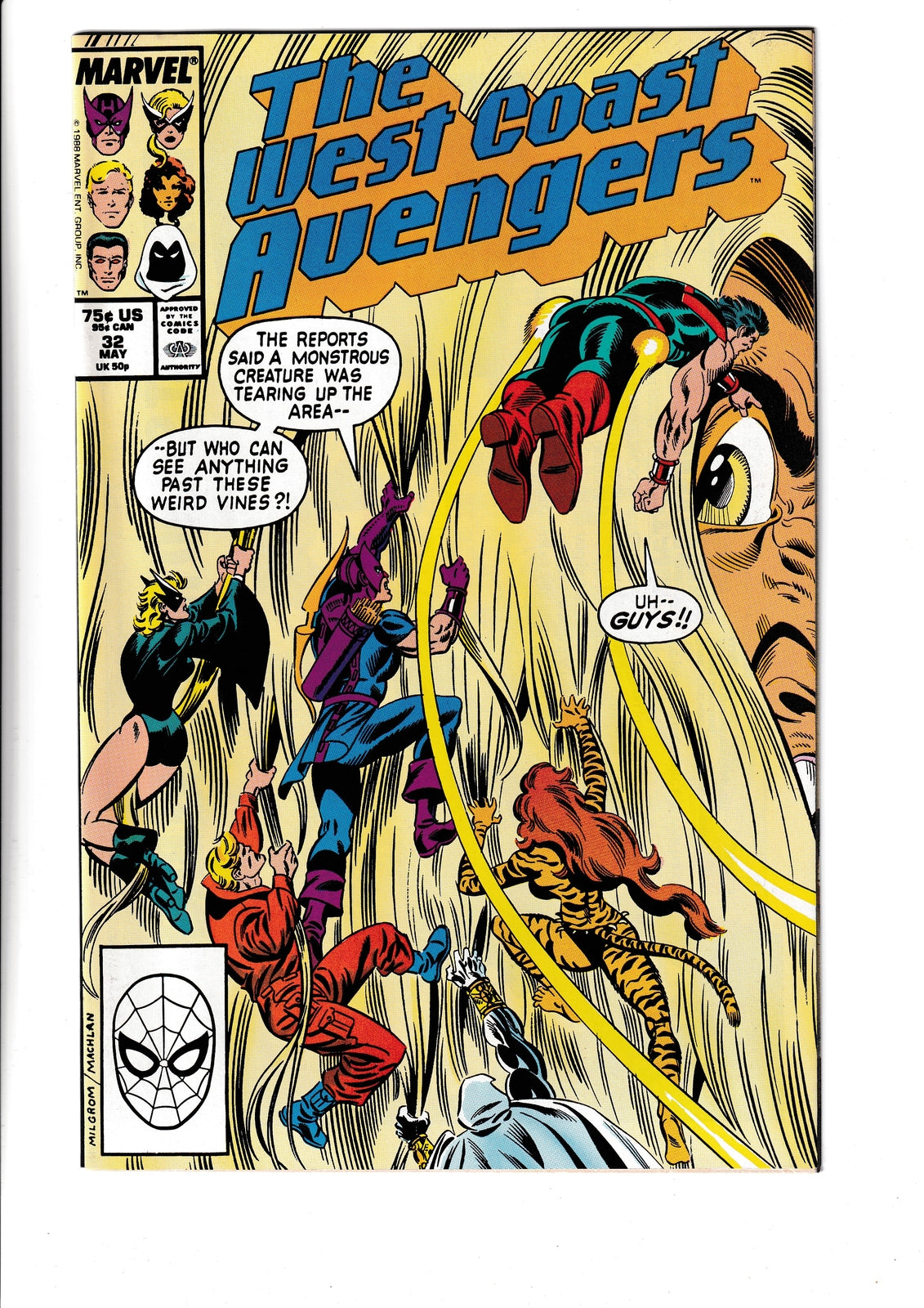 West Coast Avengers #32 (1988) Marvel Comics SKU:203