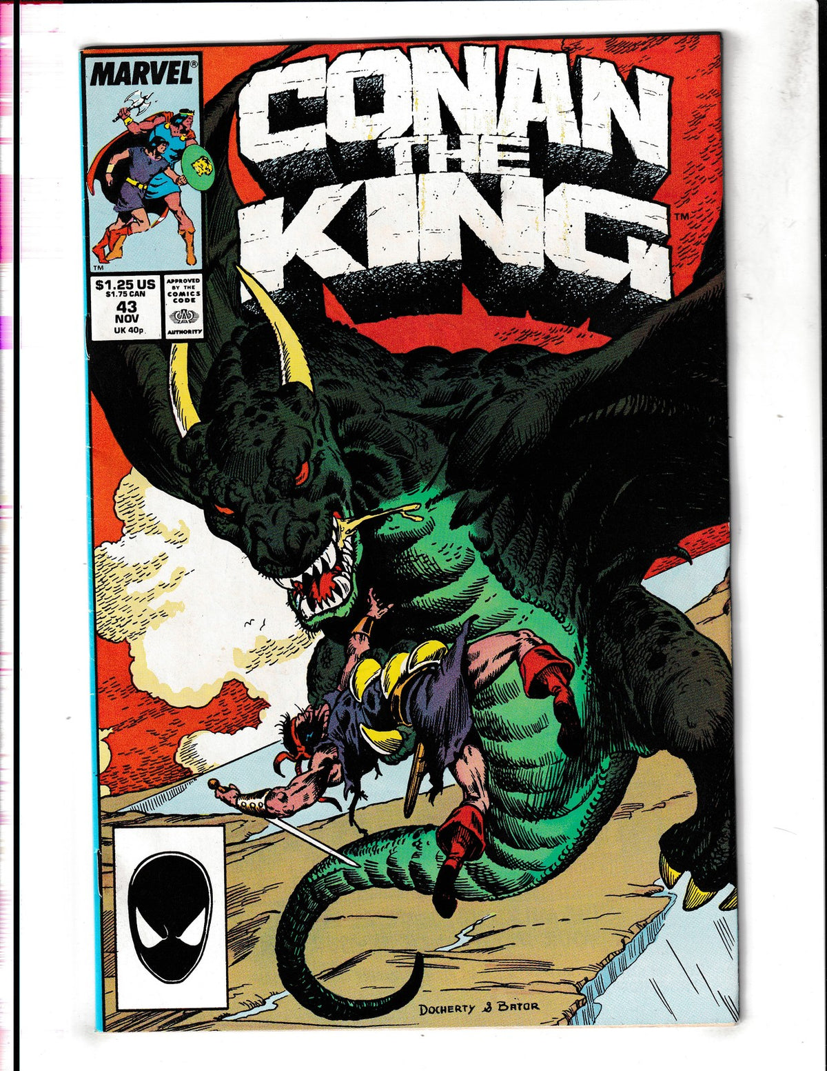 Conan the King #43 (1987) Mike Docherty Marvel Comics
