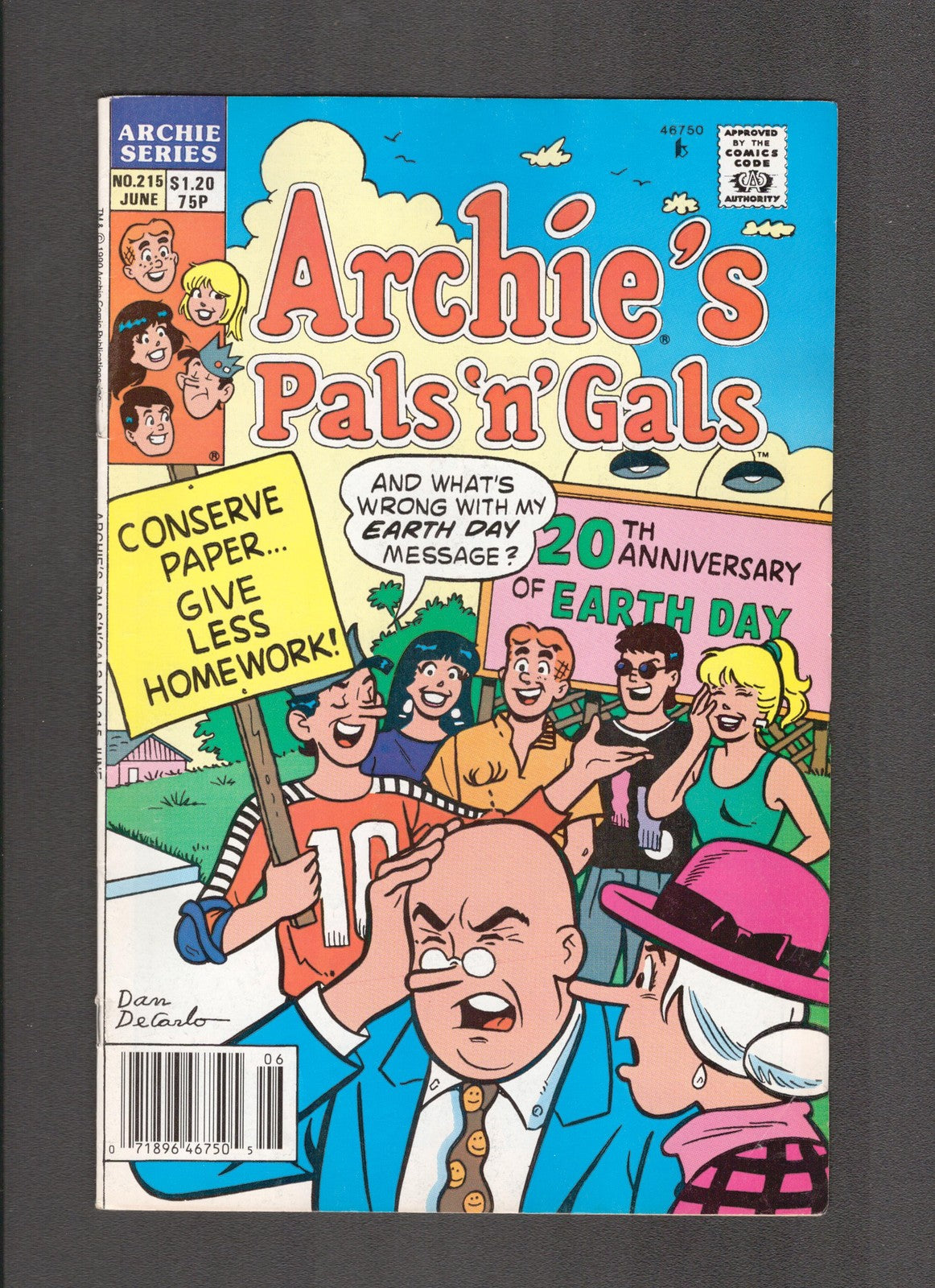 Archie's Pals 'n' Gals #215 (1990) Dan DeCarlo Archie Comics