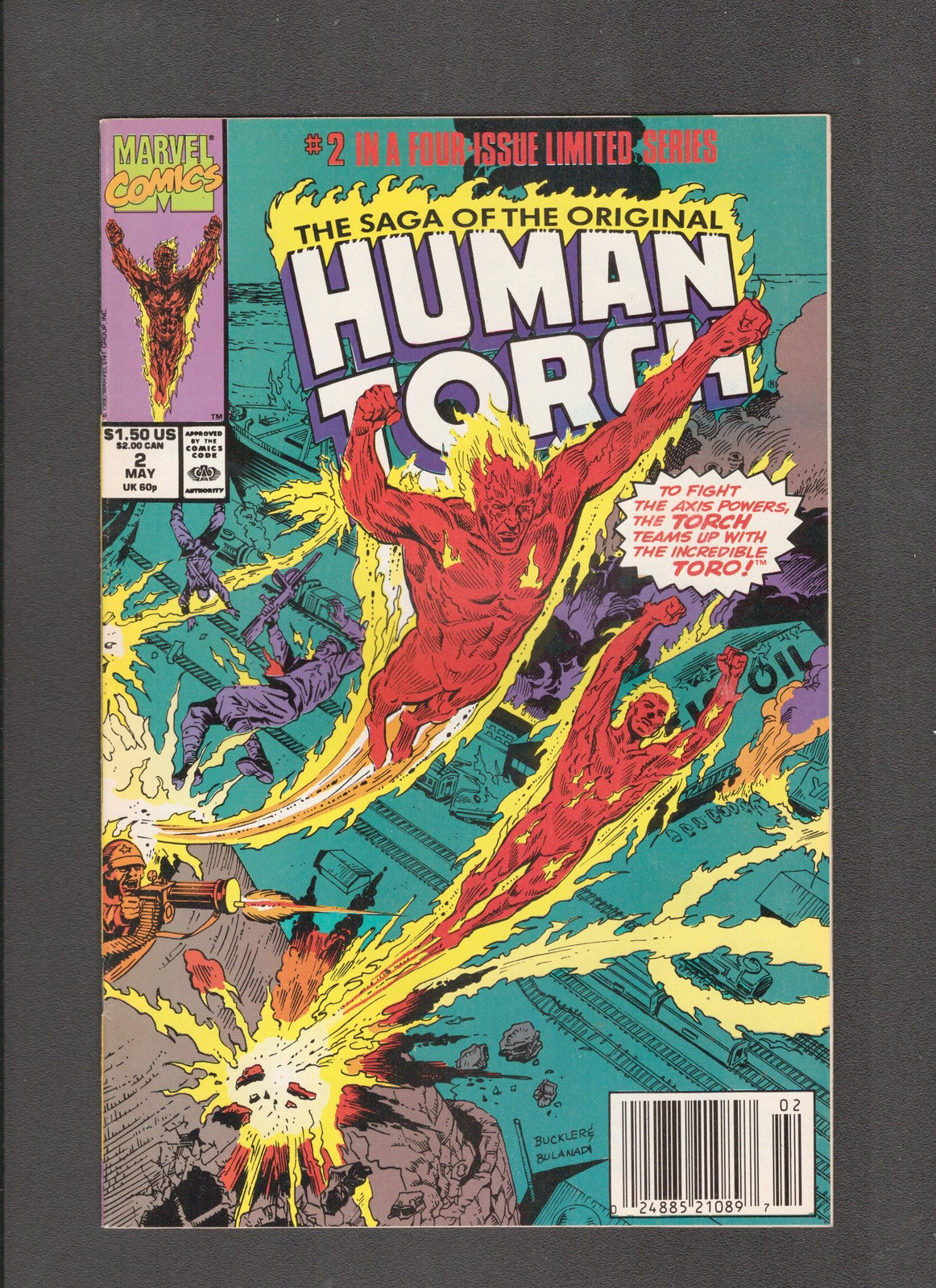 Saga of the Original Human Torch #2 (1990) Rich Buckler Roy Thomas Marvel Comics