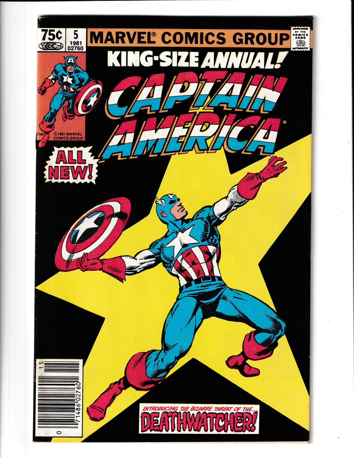 Captain America Annual #5 (1981) Gene Colan Art Marvel Comics