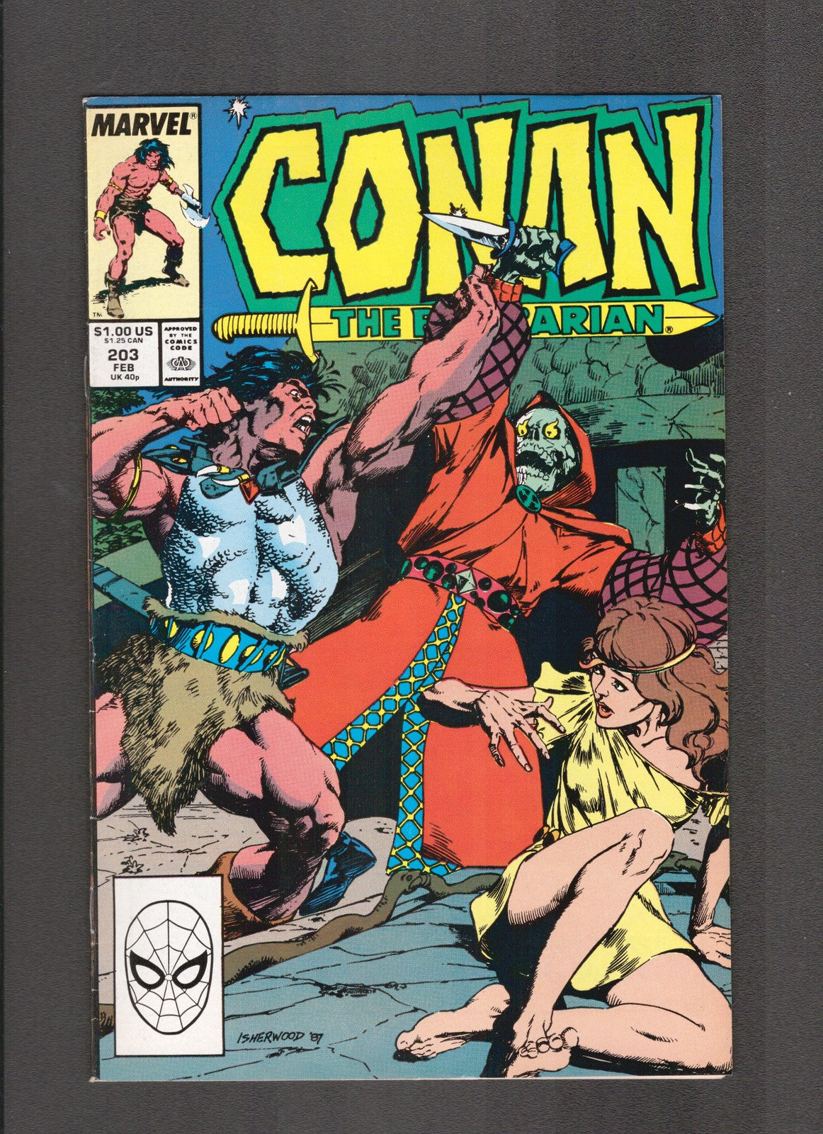 Conan the Barbarian #203 (1988) Val Semeiks Marvel Comics