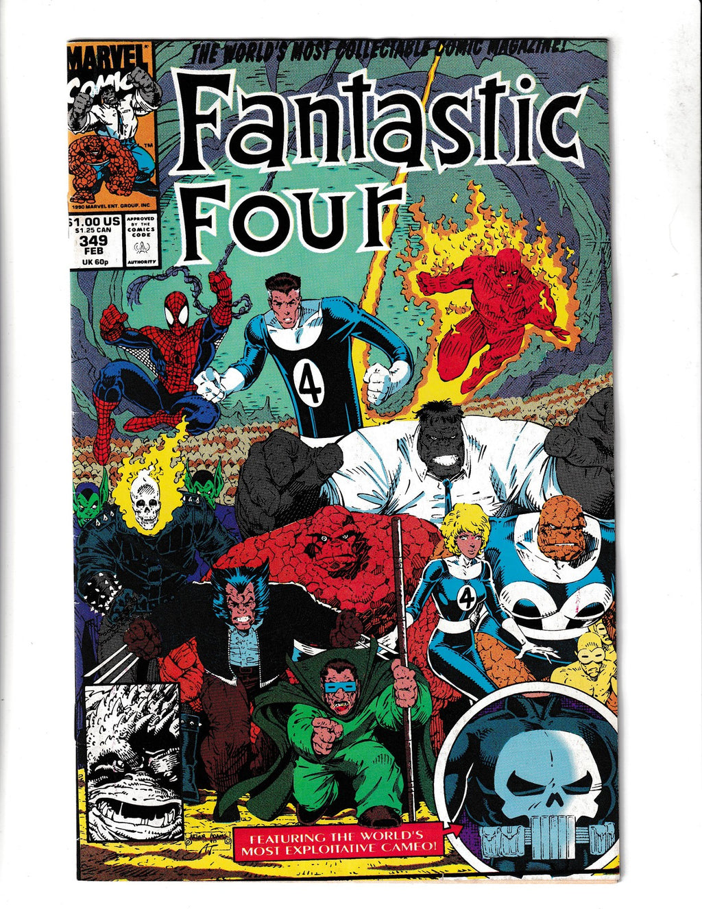 Fantastic Four #349 (1991) 1st Giganto's Mate - Spider Man Ap Marvel Comics