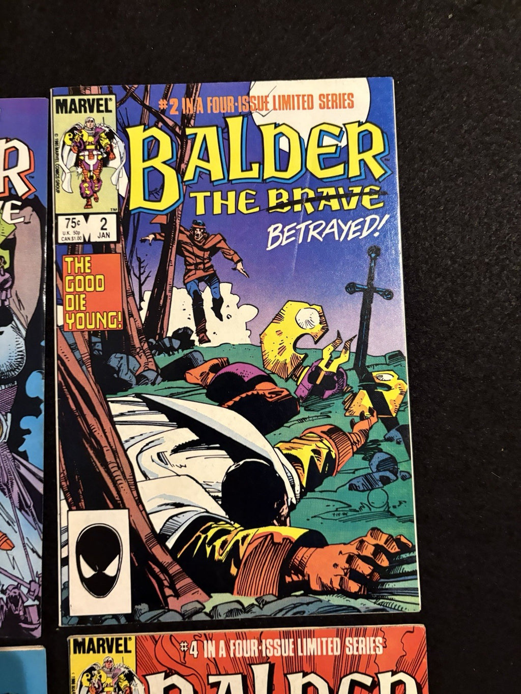 Balder the Brave #1-4 (1985) Complete Mini-Series Marvel Comics