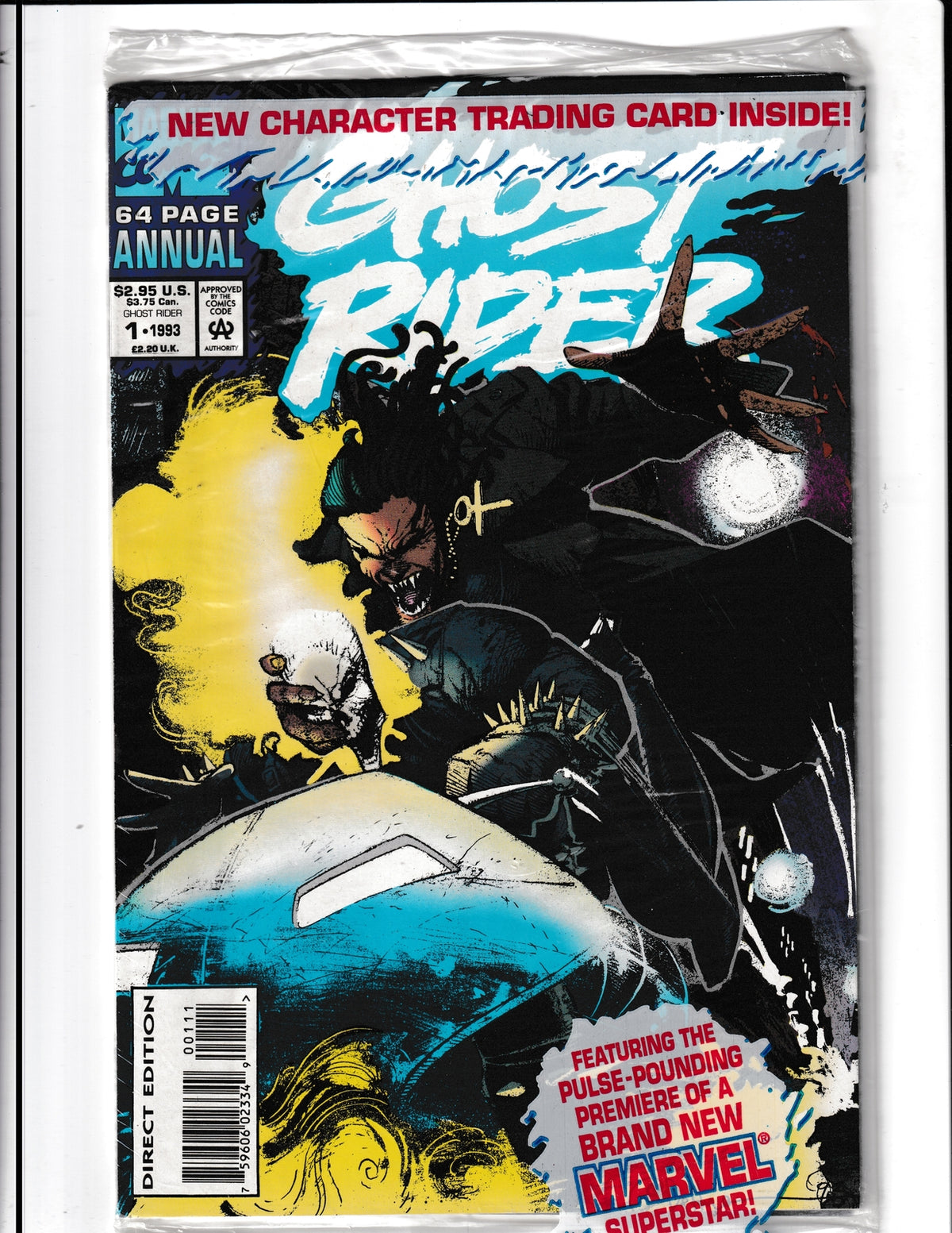 Ghost Rider Annual #1 (1993) Sealed Polybag with card Marvel Comics