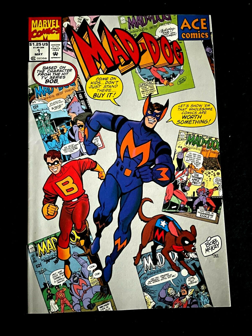 Mad-Dog #1 1993 - FIRST ISSUE - FLIP COVER