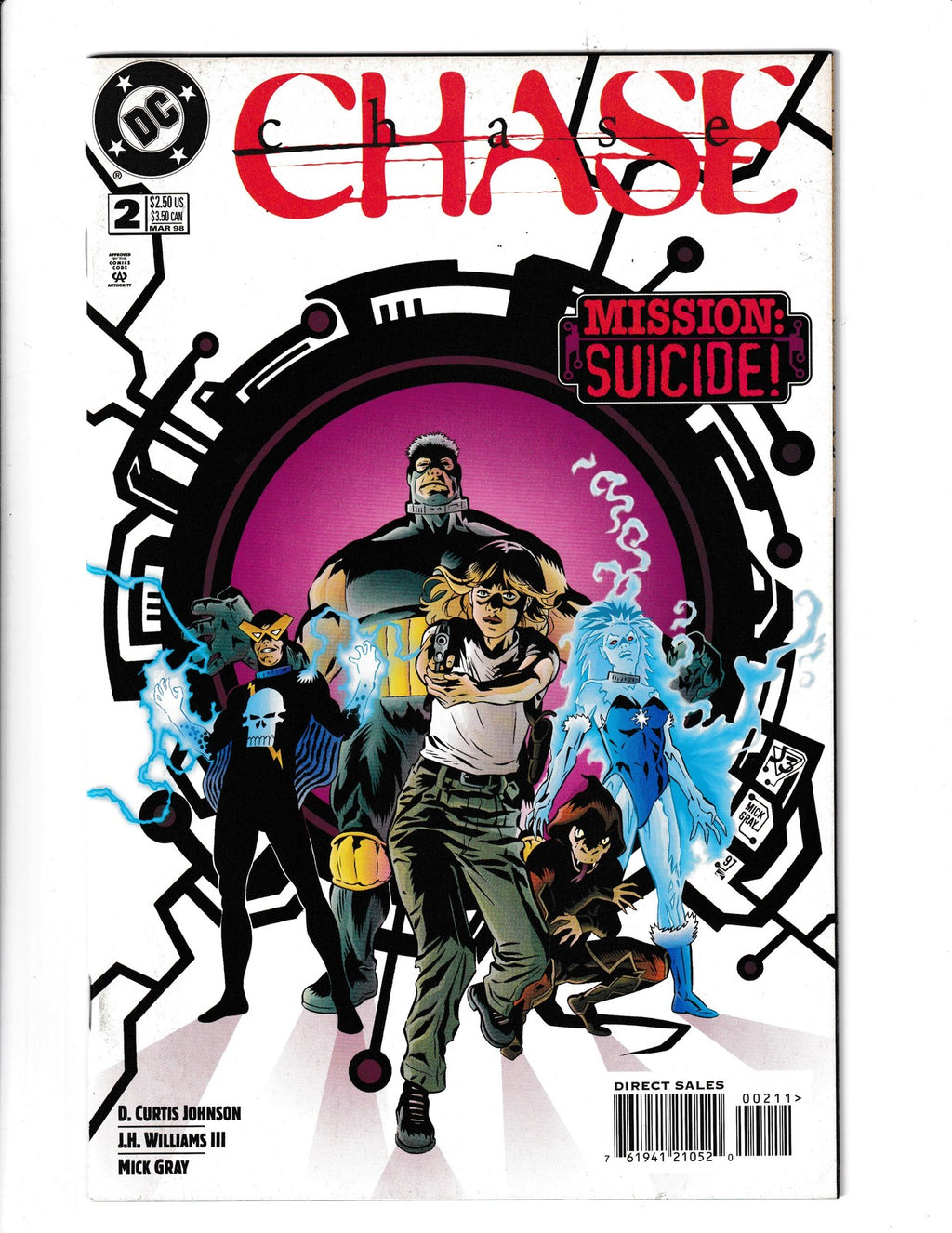 Chase #2 (1998) Blue Superman Cameo DC Comics