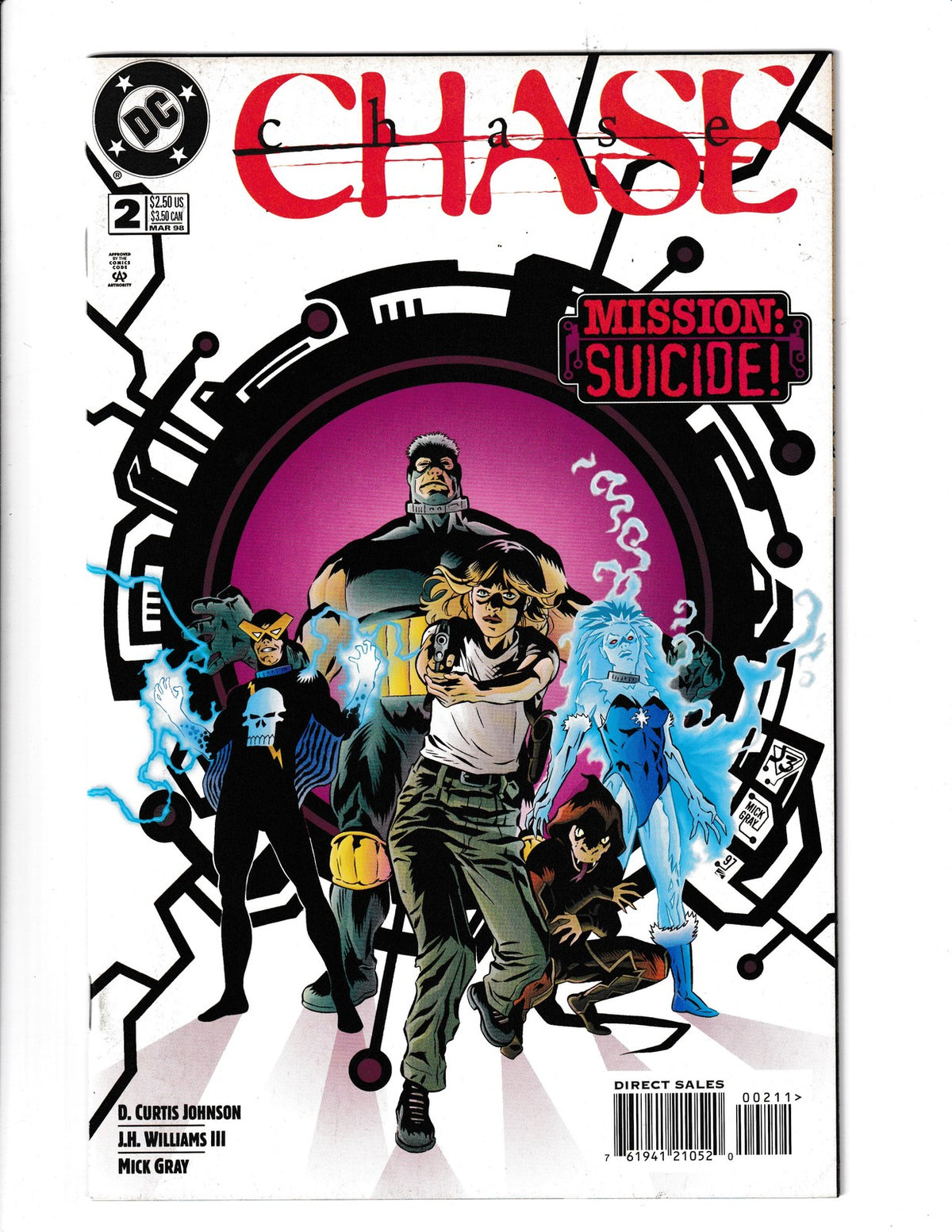 Chase #2 (1998) Blue Superman Cameo DC Comics