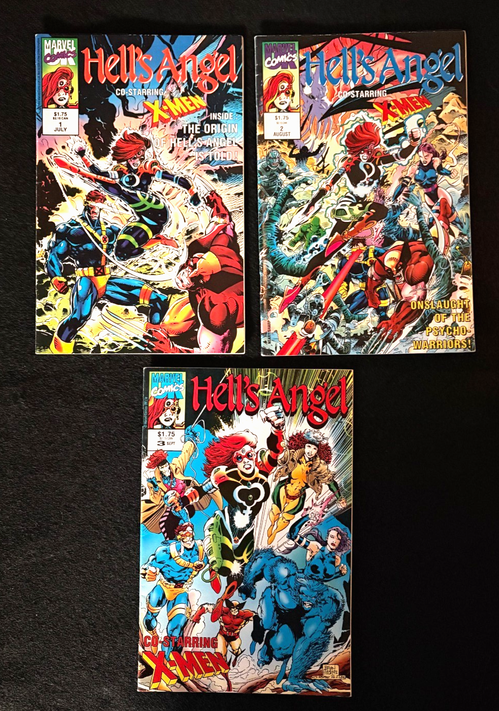 Hell's Angel - Run of 3 - #1-3 (1992) Marvel UK
