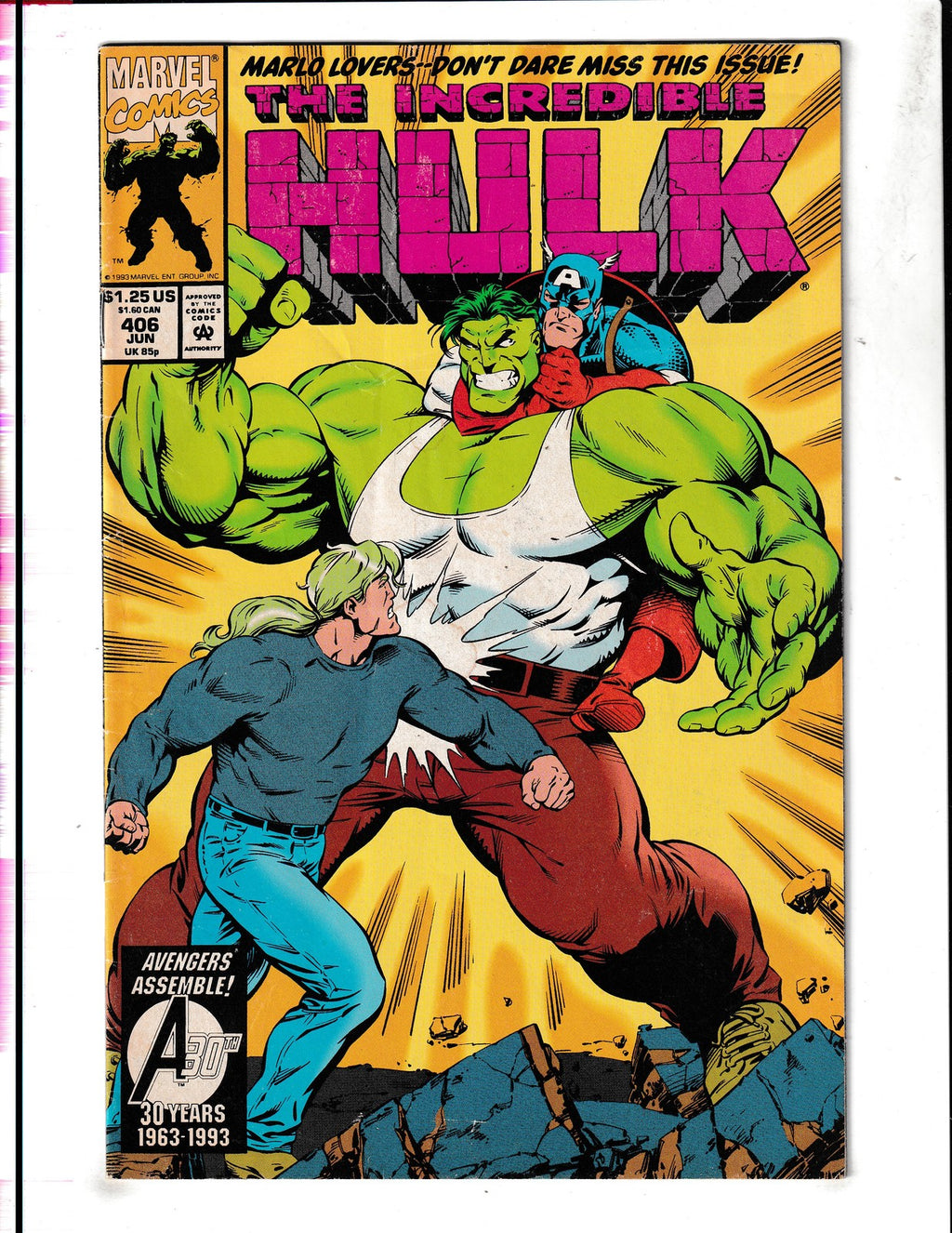 Incredible Hulk #406 (1993) Jow Rosen, Gary Frank Marvel Comics