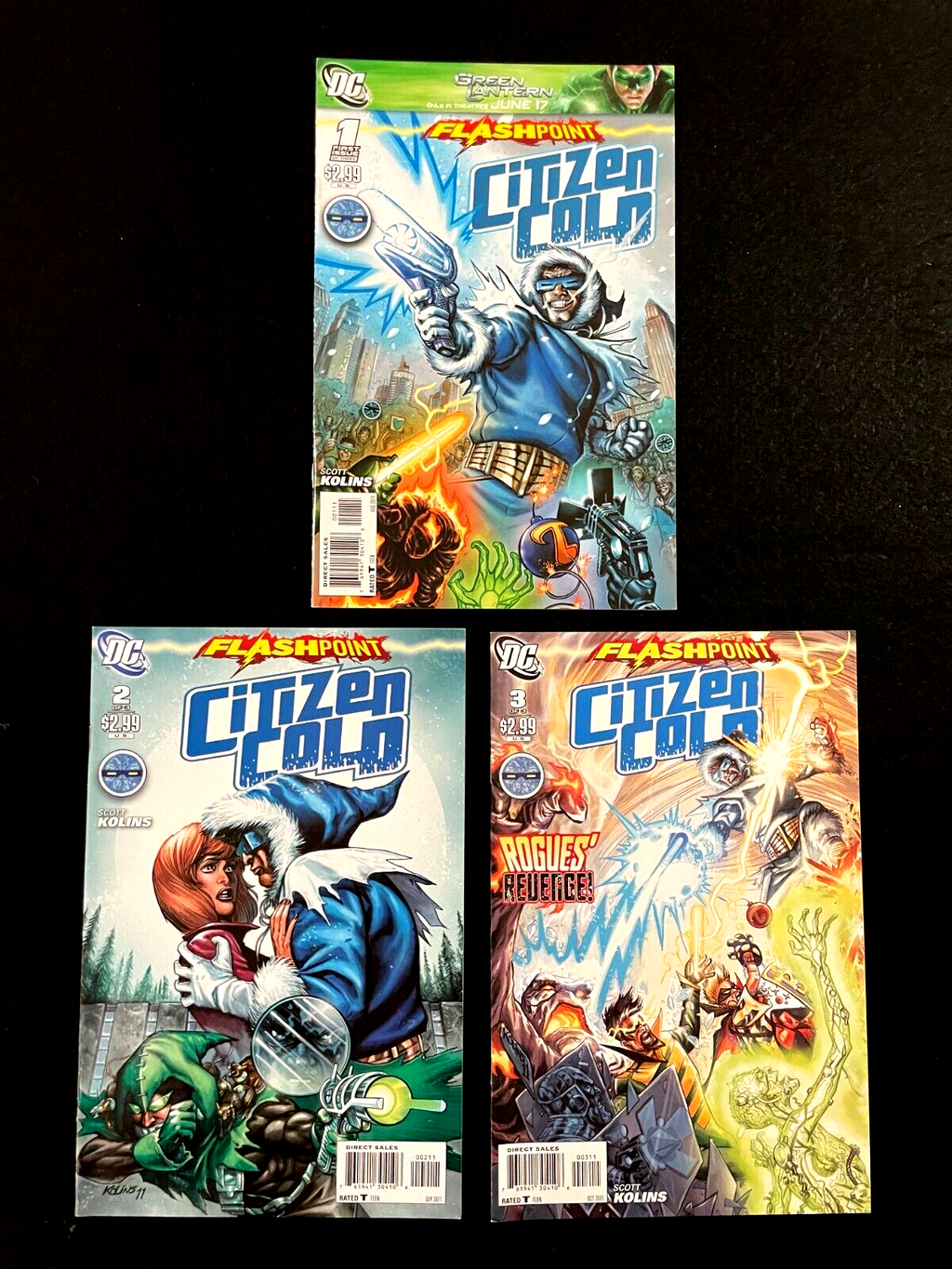 Flashpoint: Citizen Cold - Complete Set of 3 #1-3 (2011) DC Comics
