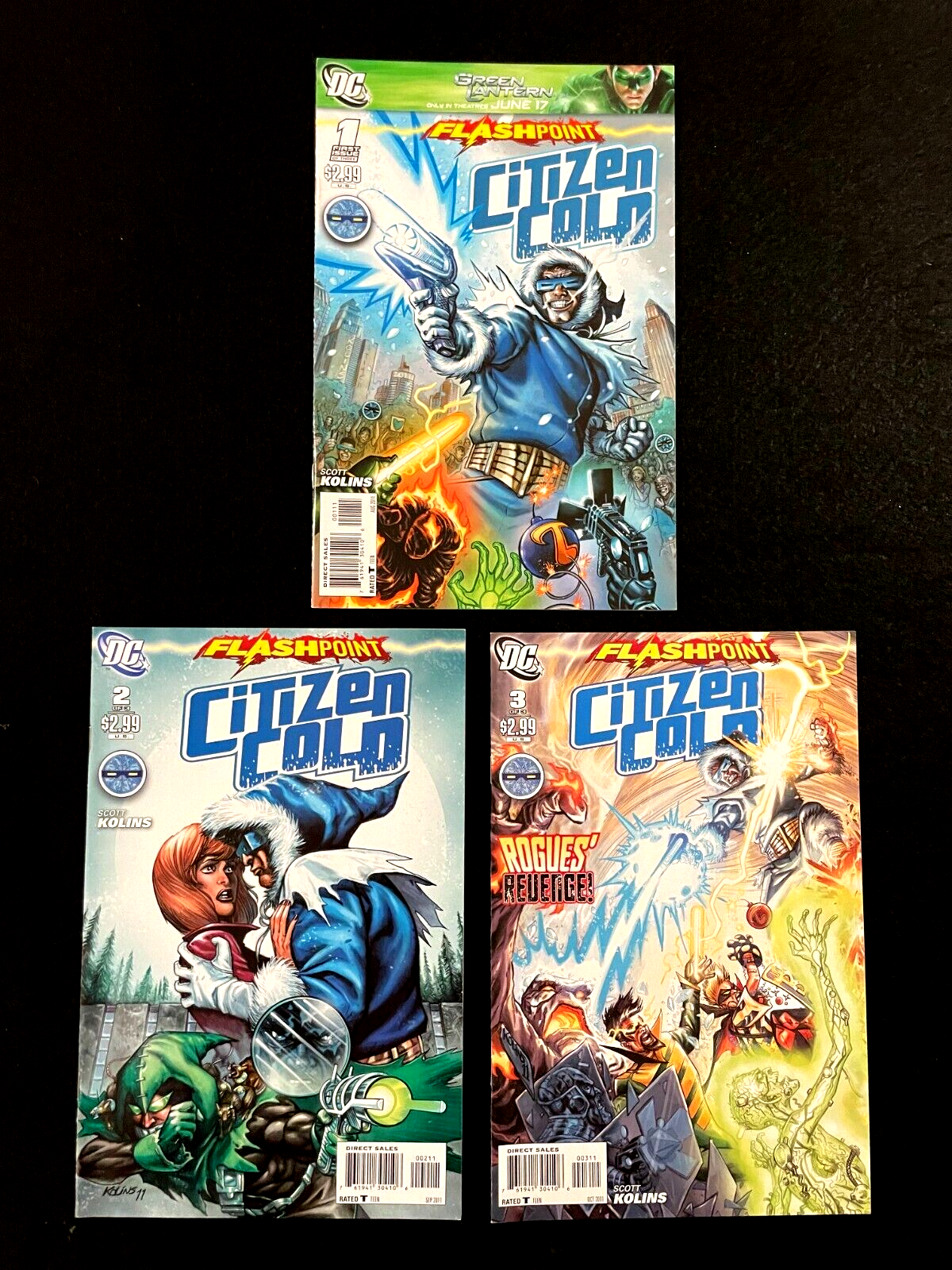 Flashpoint: Citizen Cold - Complete Set of 3 #1-3 (2011) DC Comics