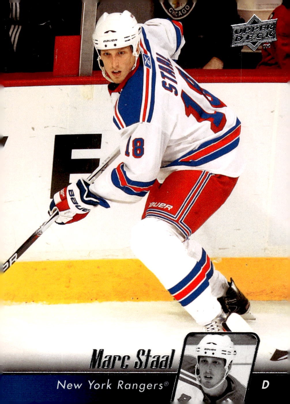 2010-11 Upper Deck #74 Marc Staal Hockey New York Rangers