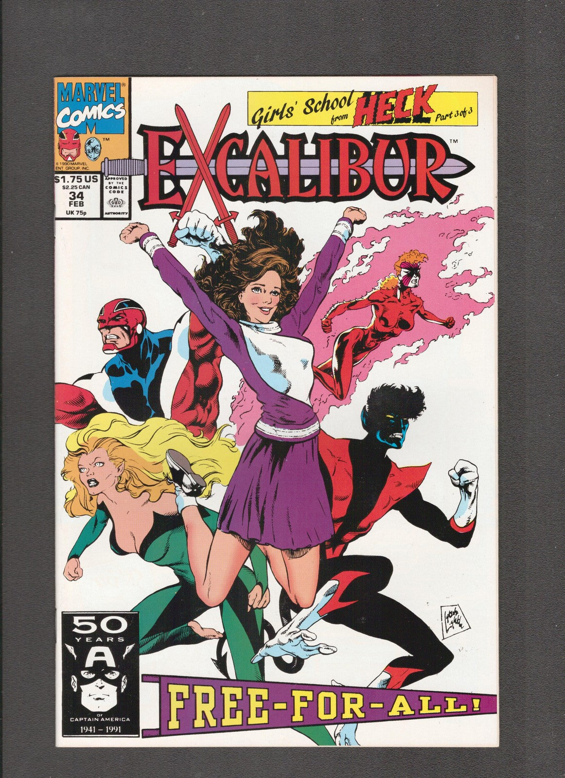 Excalibur #34 (1991) Matt Wagner, Chris Claremont Marvel Comics