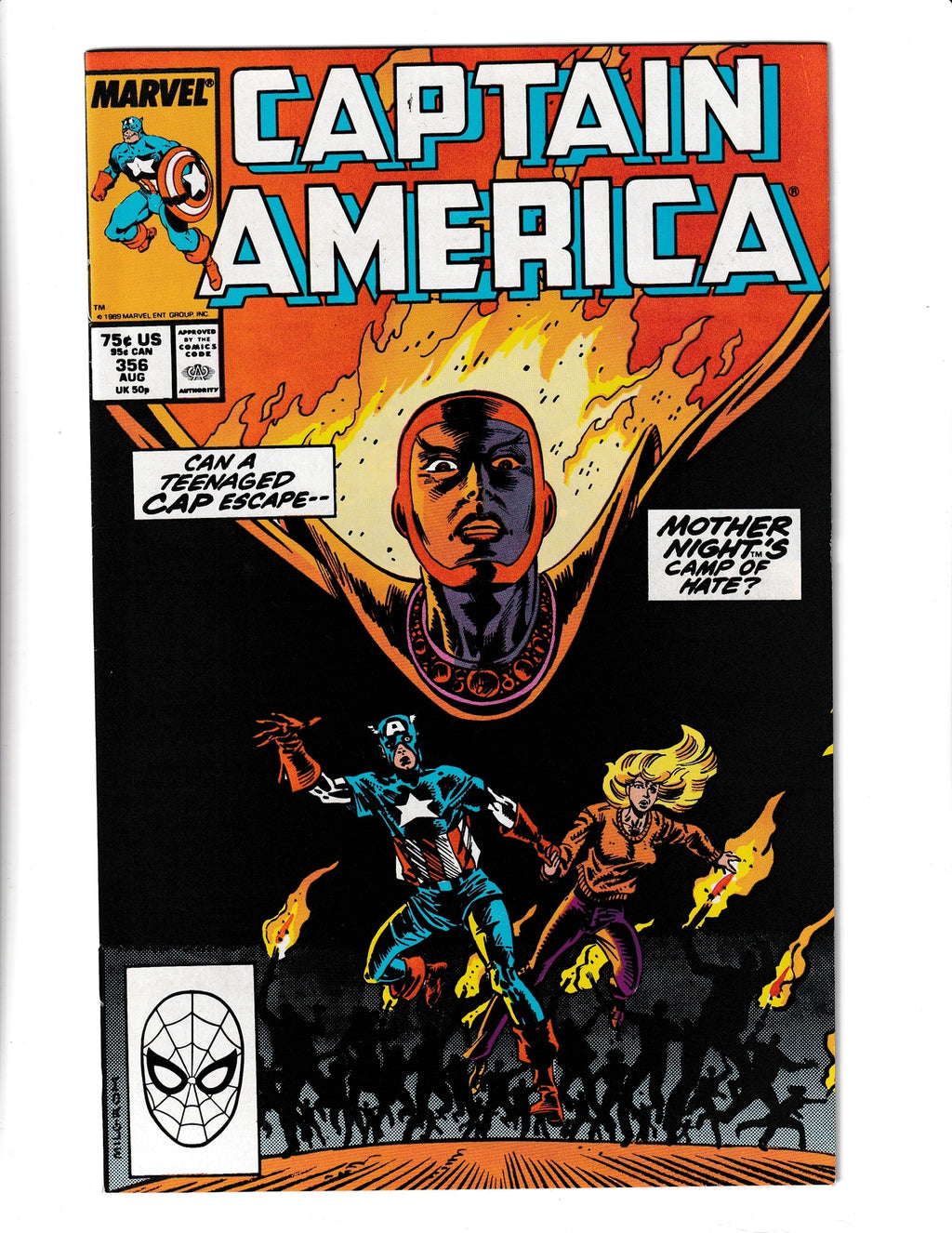 Captain America #356 (1989) HIGHER GRADE Marvel Comics