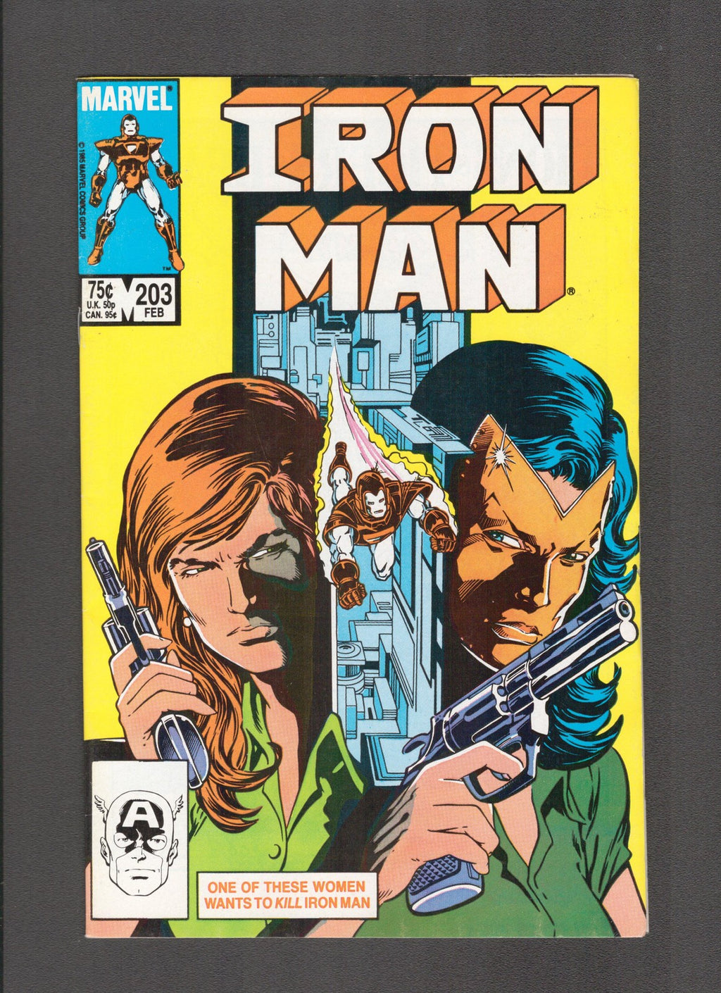 Iron Man #203 (1986) Bob Sharen, Mark Bright Marvel Comics