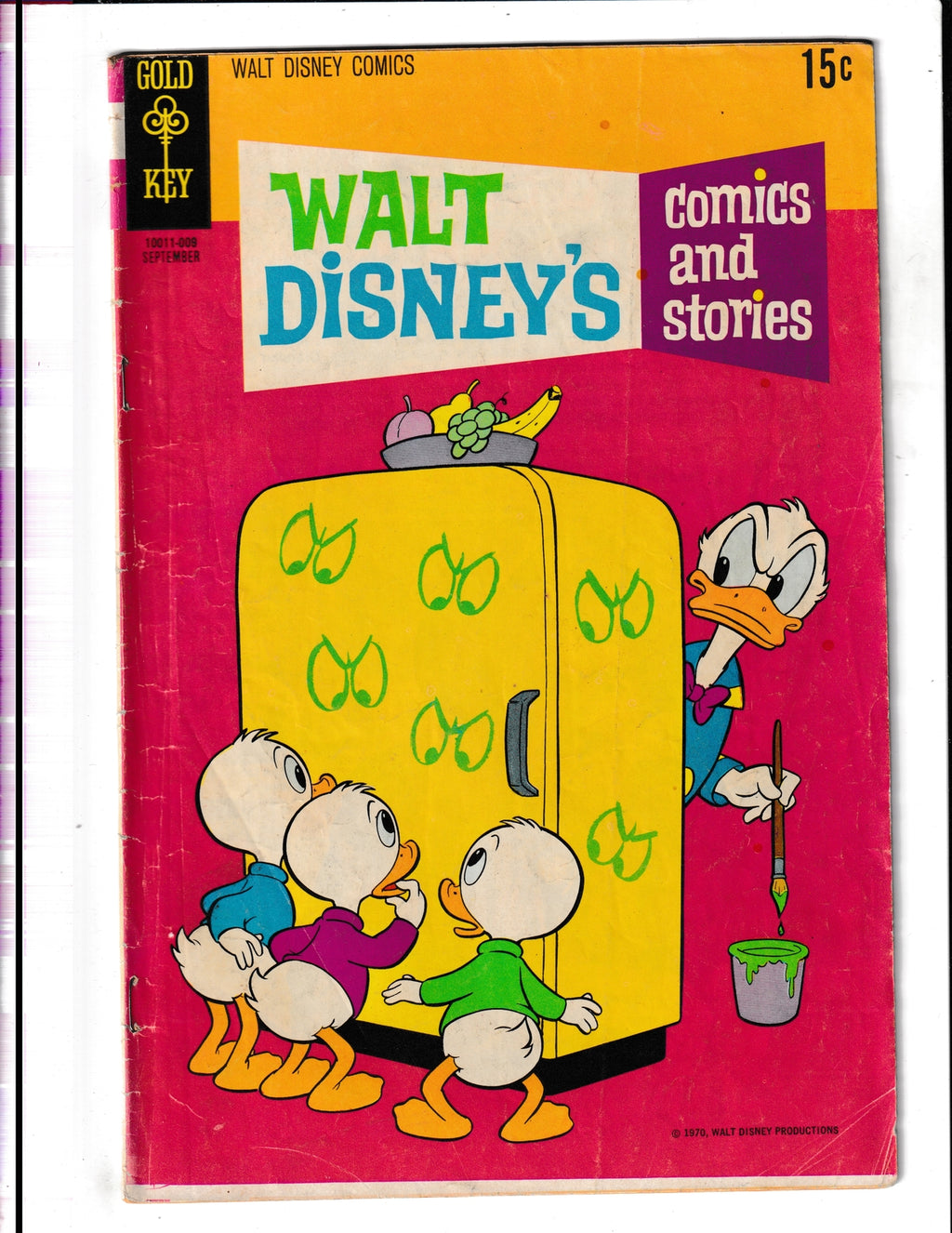 Walt Disney Comics and Stories #360B (1970) 15 cent - no poster Gold Key Comics