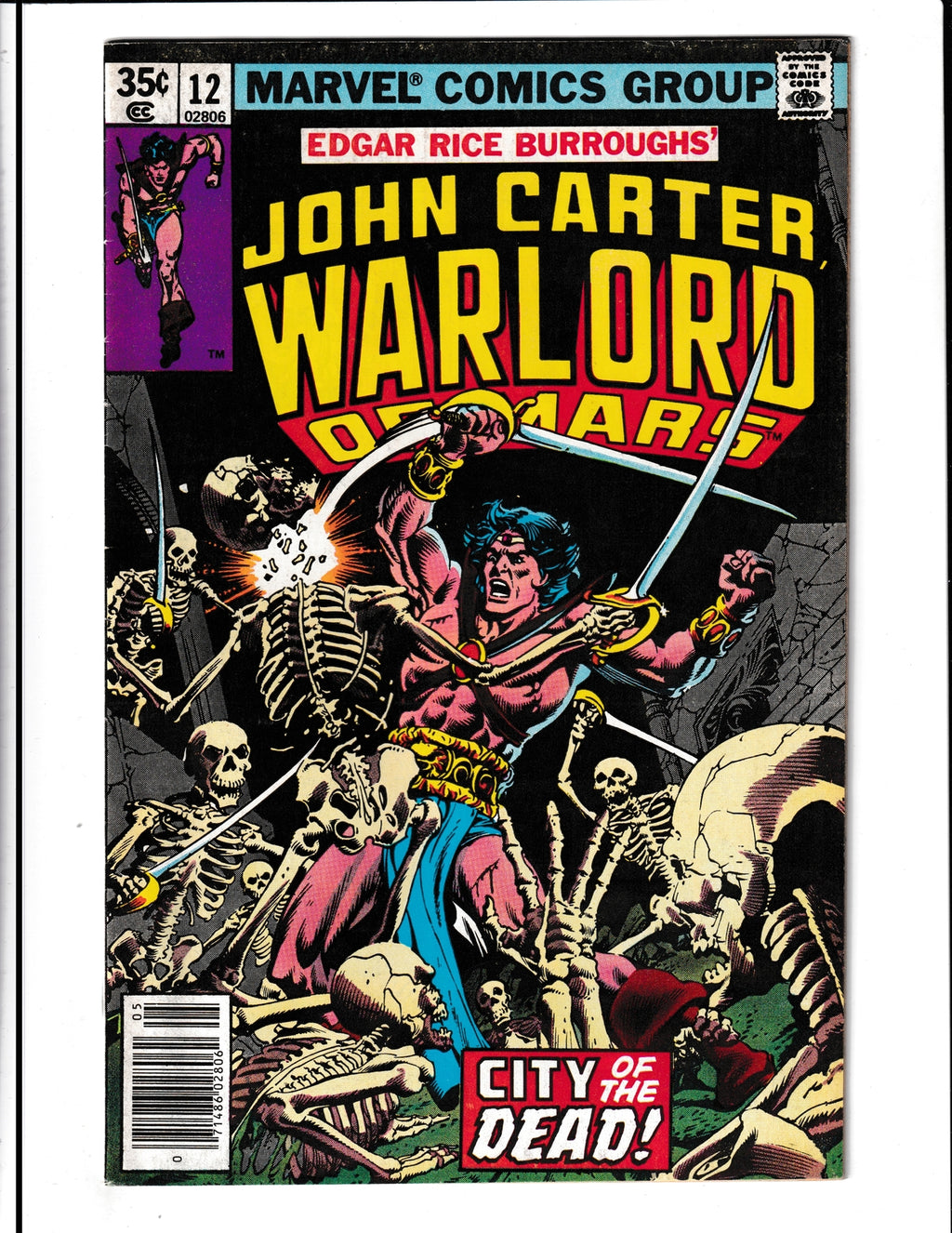 John Carter, Warlord of Mars #12 (1978) Marvel Comics SKU:1277