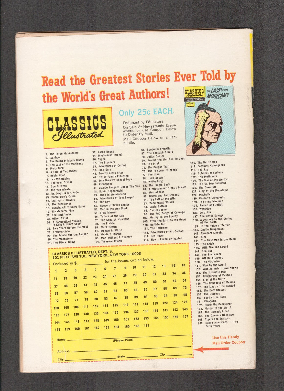 Classics Illustrated #48 (1969) HRM 169 David Copperfield Gliberton Comics
