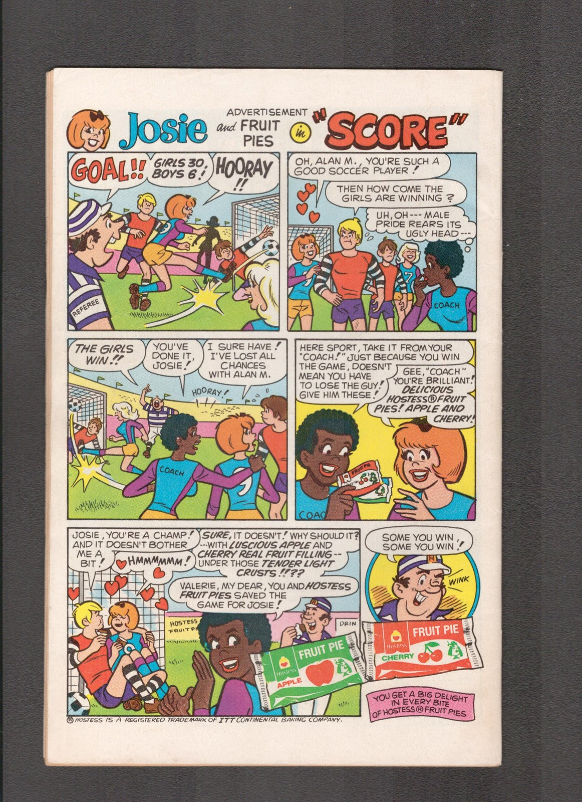 Archie and Me #97 (1977) Josie Back cover Archie Comics