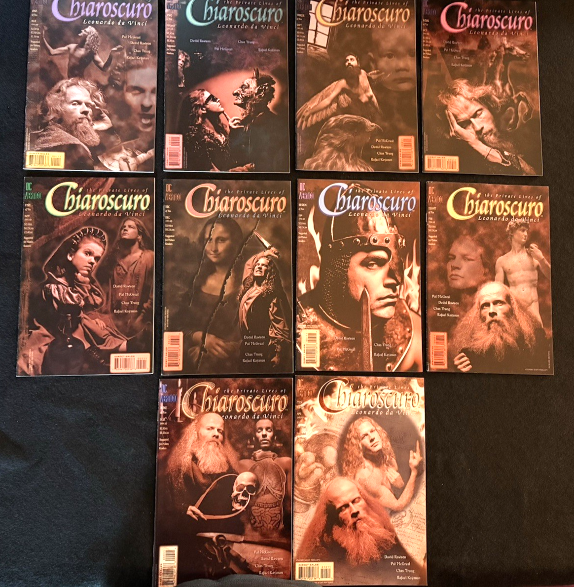 Chiaroscuro: Private Lives of Leonardo Da Vinci Full Set #1-10 1995-96 Vertigo