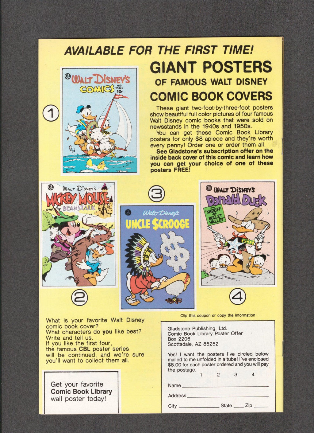 Mickey Mouse #219 (1986) Combined Shipping Gladstone Comics