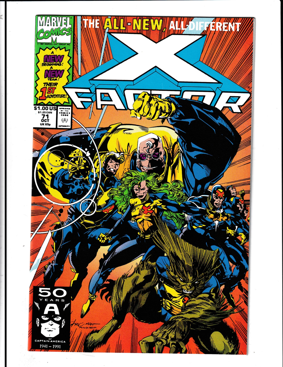 X-Factor #71 (1991) Marvel Comics SKU:695