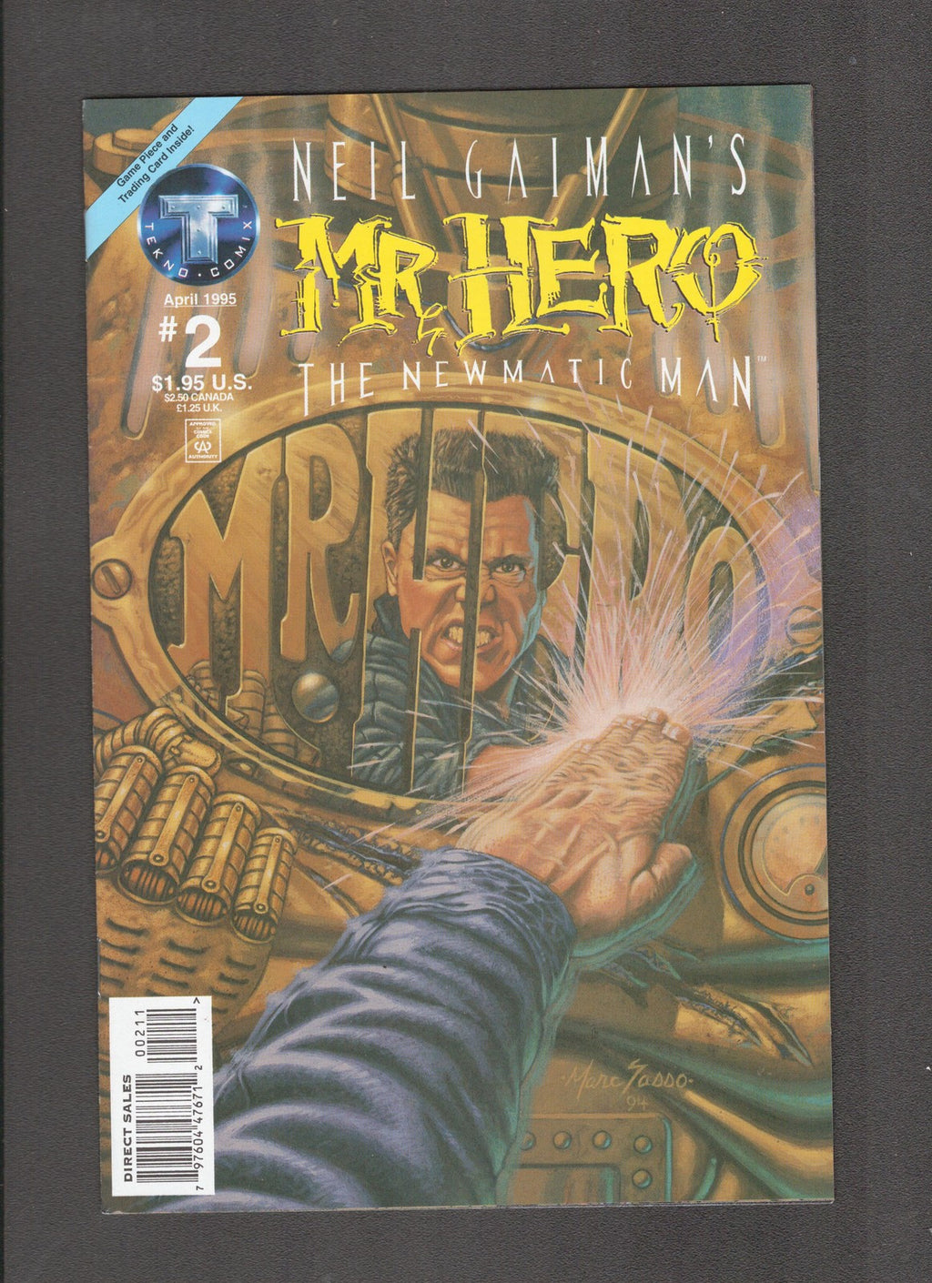 Neil Gaiman's Mr. Hero: The Newmatic Man #2 (1995) Tekno Comics