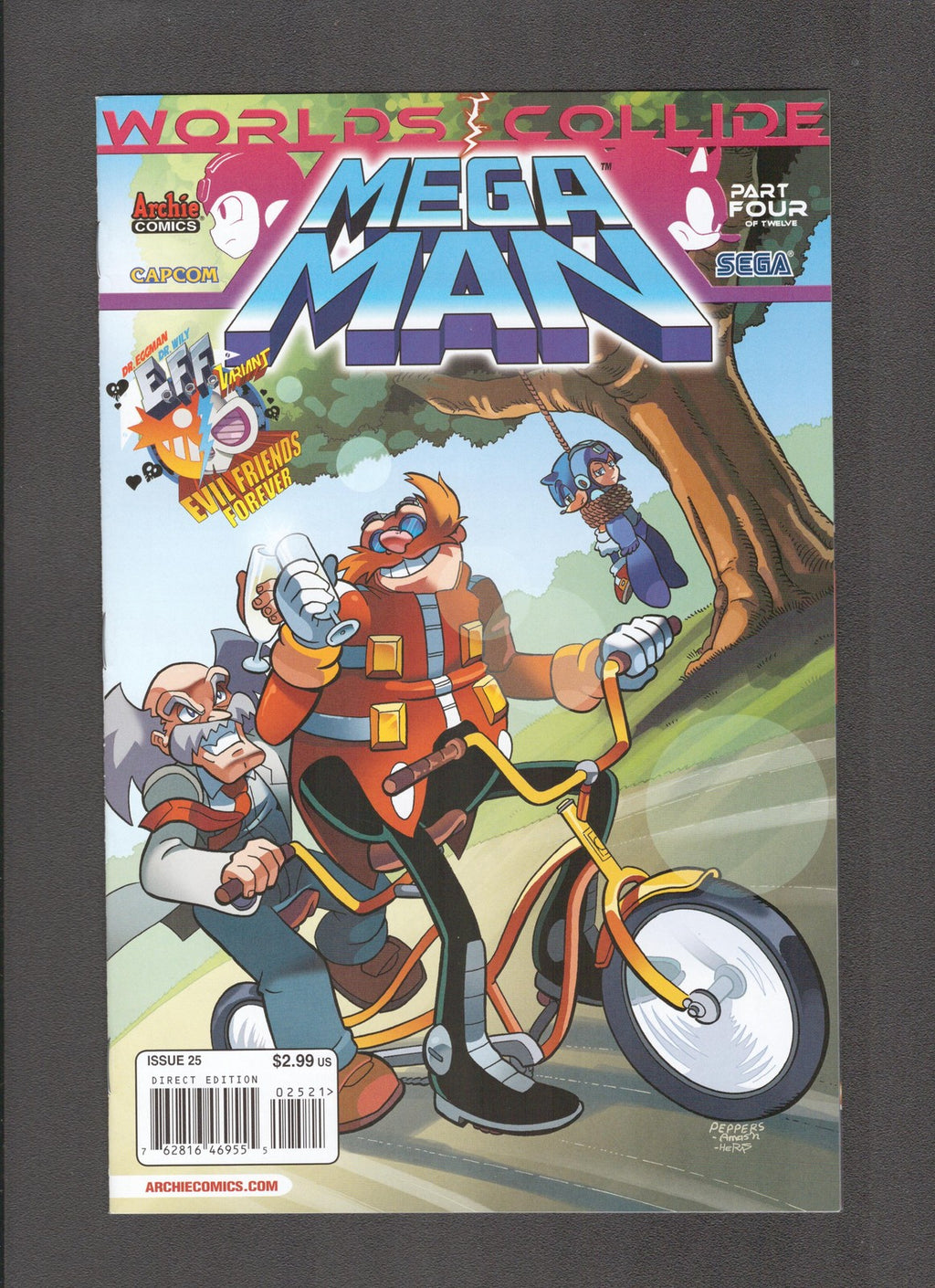 Mega Man #25b (2013) Evil Friends Variant World's Collide Pt. 4 Archie Comics