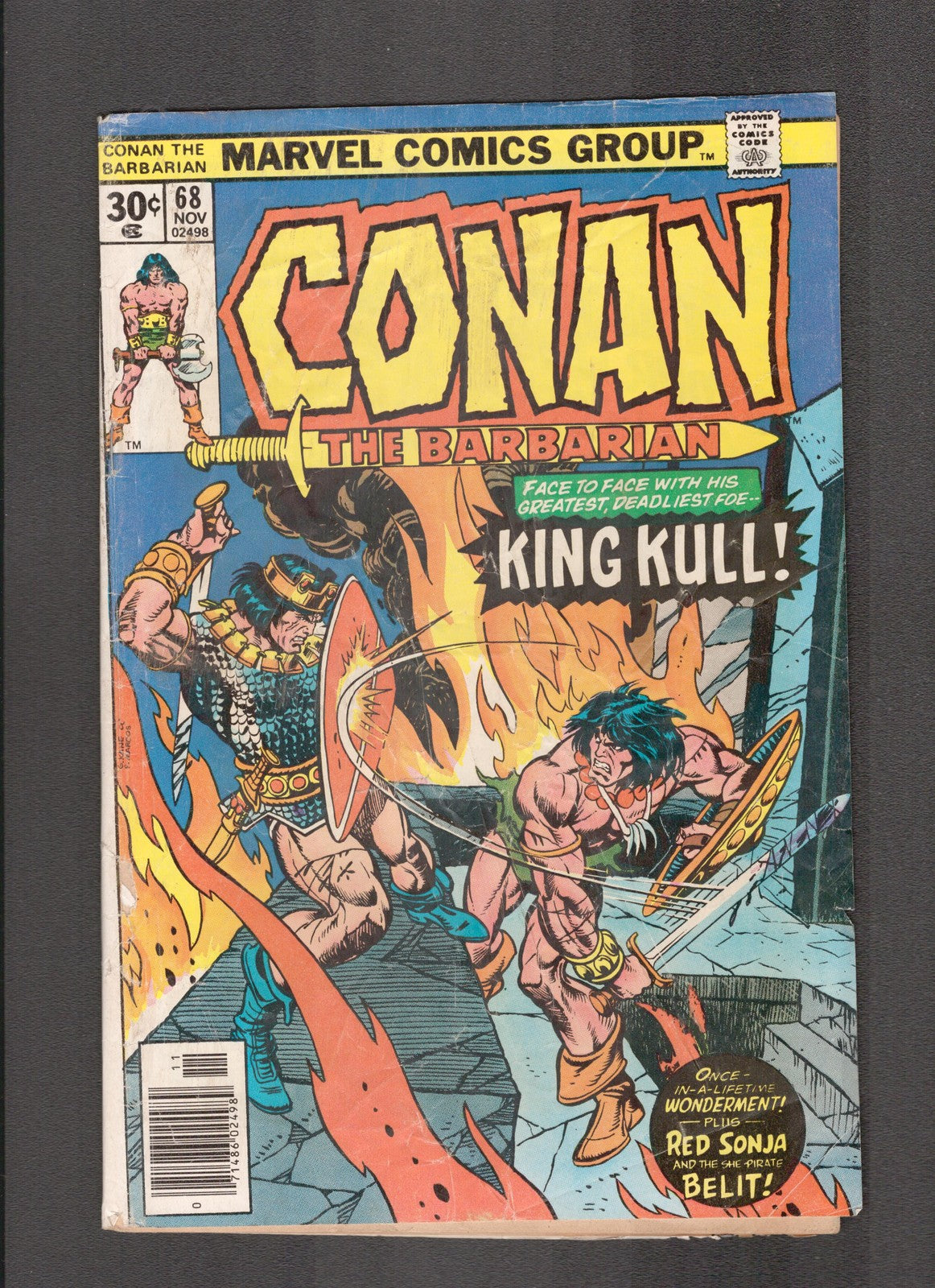 Conan the Barbarian #68 (1976) Low Grade Marvel Comics
