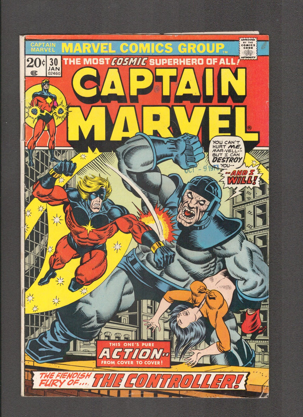Captain Marvel #30 (1974) Jim Starlin Marvel Comics