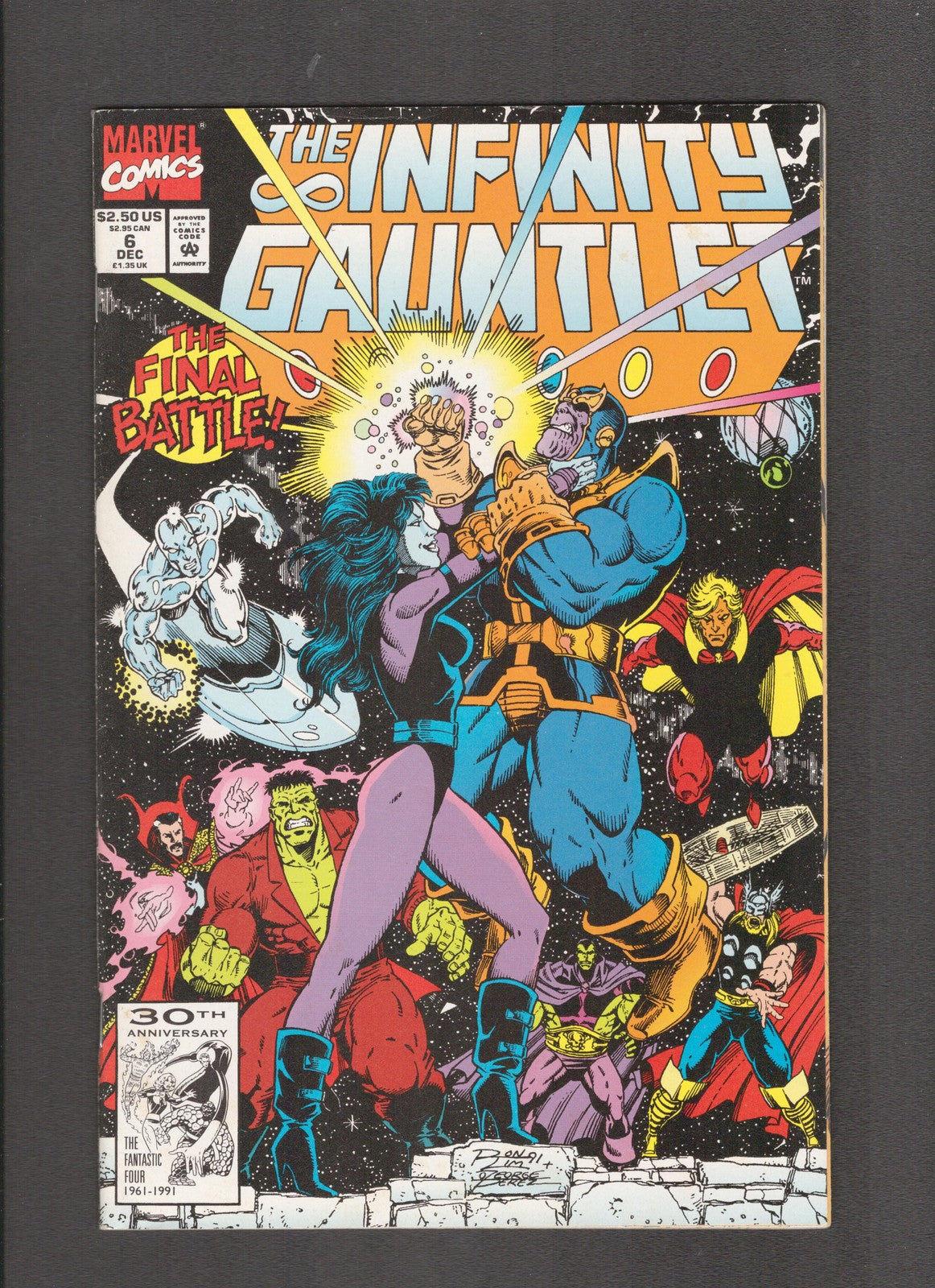 Infinity Gauntlet #6 (1991) Ron Lim, George Perez Marvel Comics