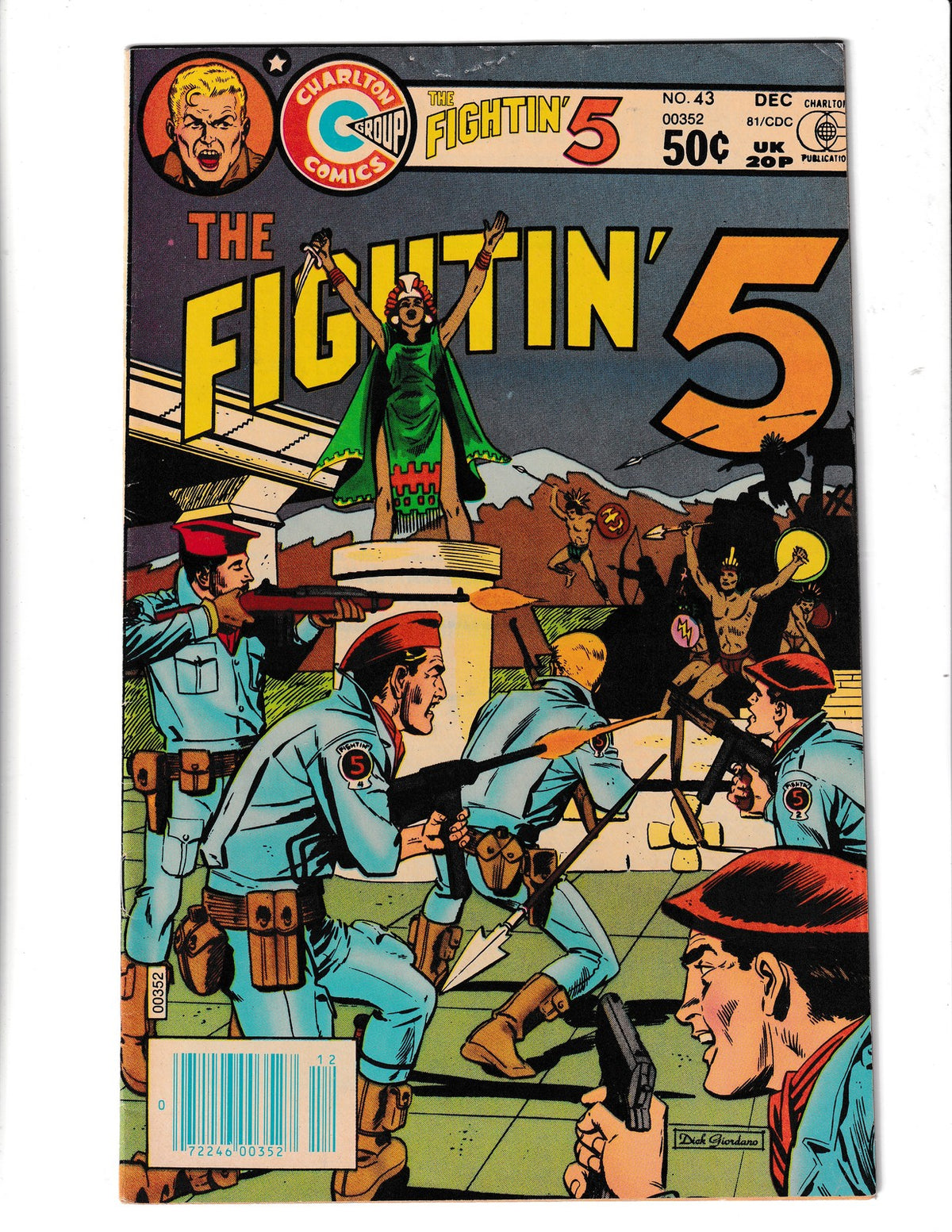 Fightin' 5 #43 (1982) Nice Shape Charlton Comics