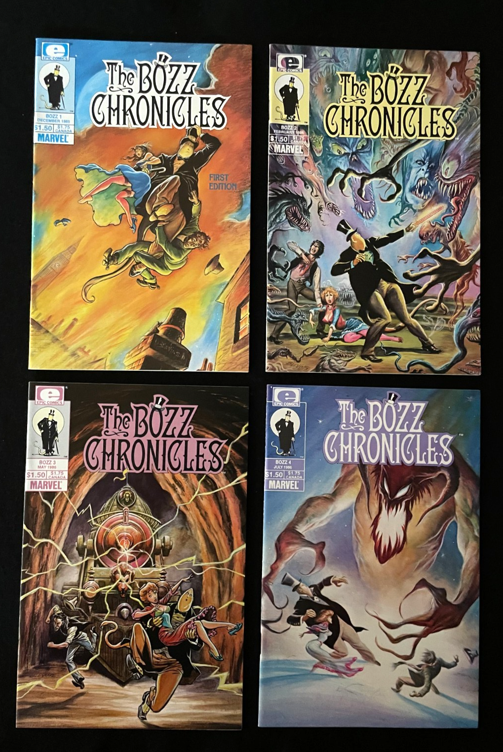 Bozz Chronicles - Run of 4 #1-4 - (1985/86) - Epic