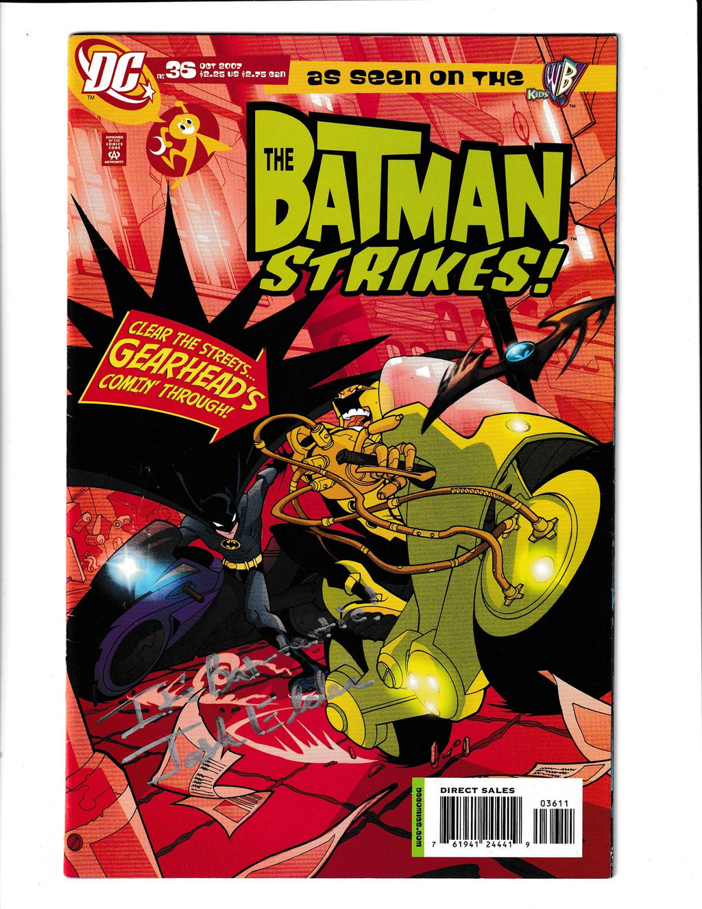 Batman Strikes #36 (2007) Signed by Josh Elder - No Cert DC Comics