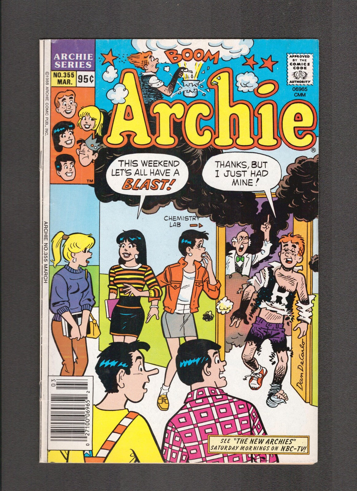 Archie Comics #355 (1988) Chemistry Mix-Up Archie Comics