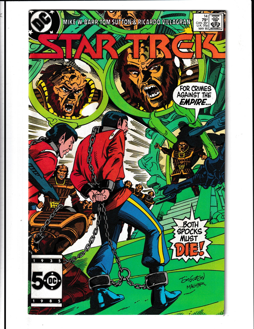 Star Trek #14 (1985) Vol. 3 DC Comics