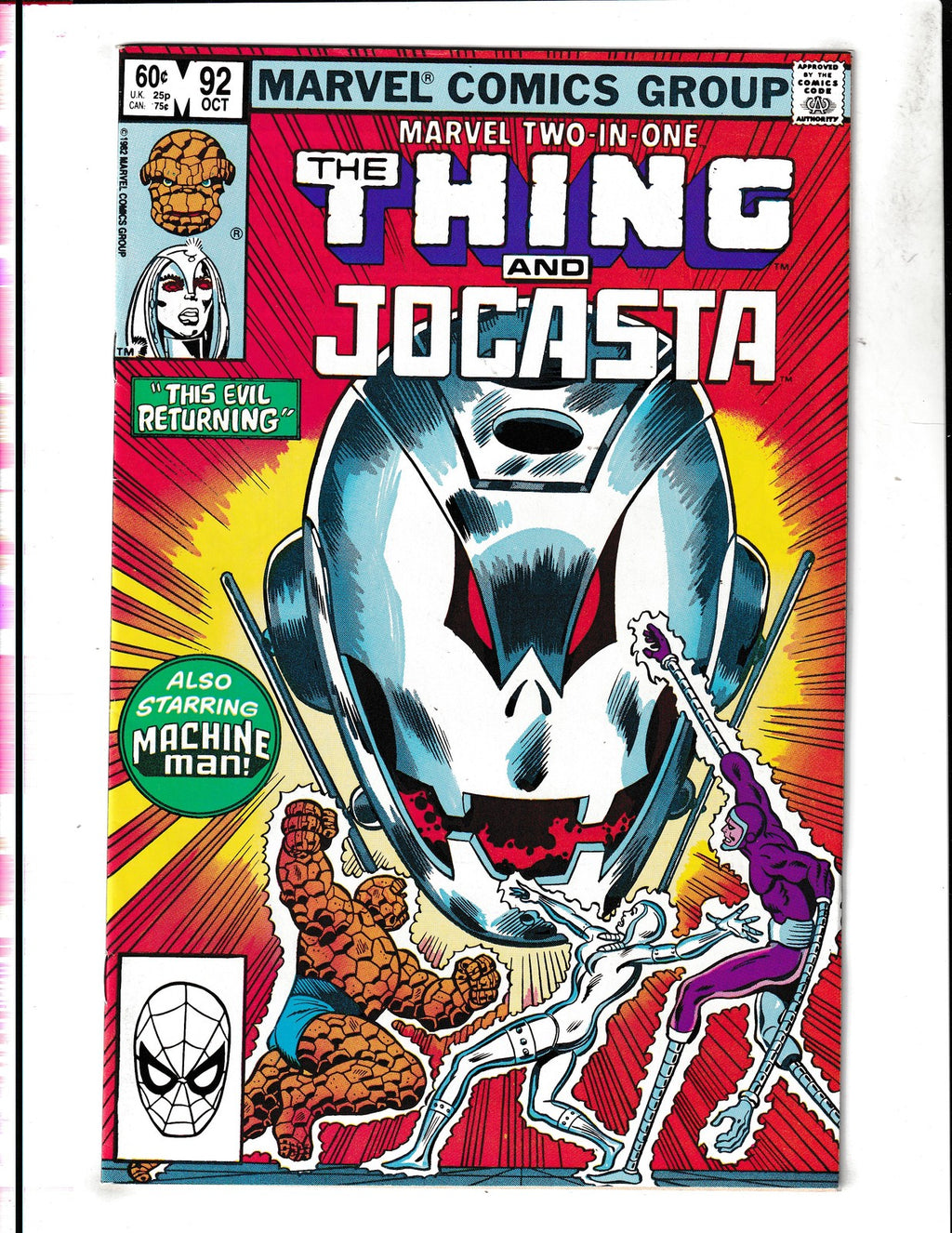 Marvel Two-In-One #92 (1982) Thing & Jacosta Marvel Comics