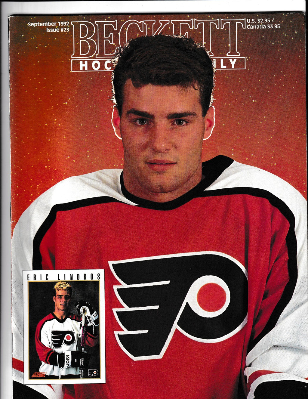 Beckett Hockey Monthly #23 (1992) Eric Lindros Sept 1992 Beckett Comics