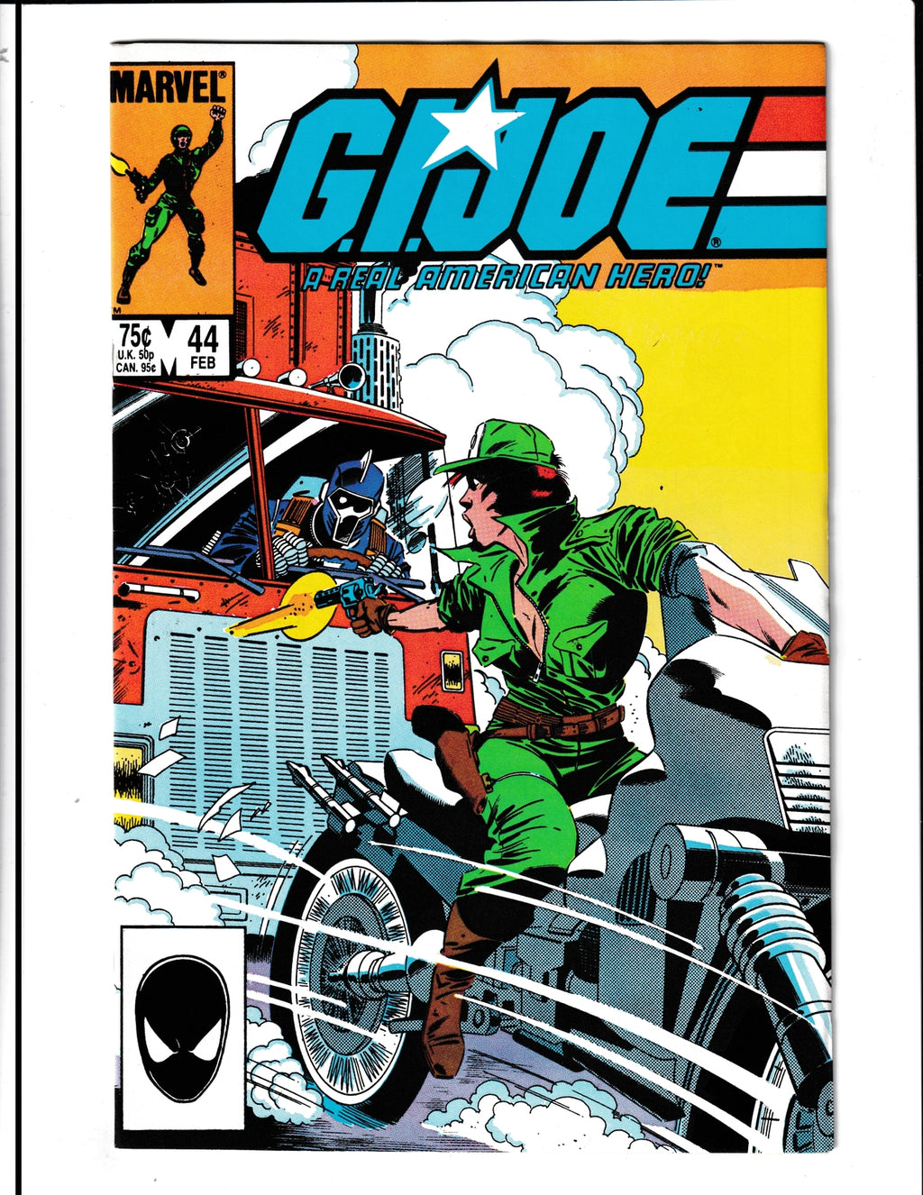 G.I. Joe A Real American Hero #44 (1986) 1st App Bazooka Marvel Comics