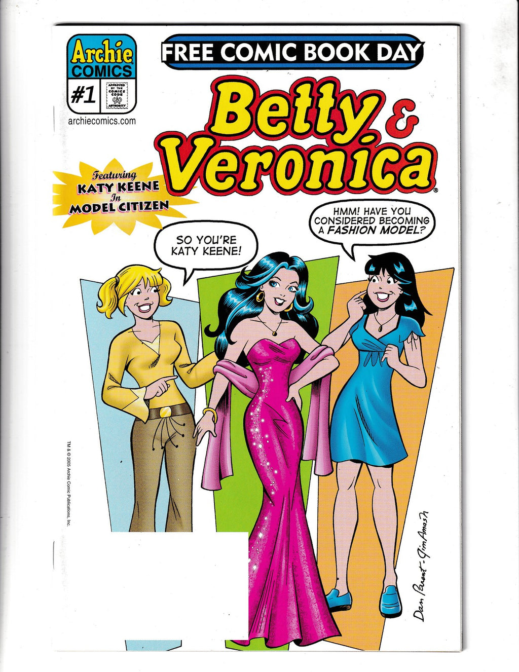 Betty and Veronica #1 (2005) FCBD Katy Keene Archie Comics